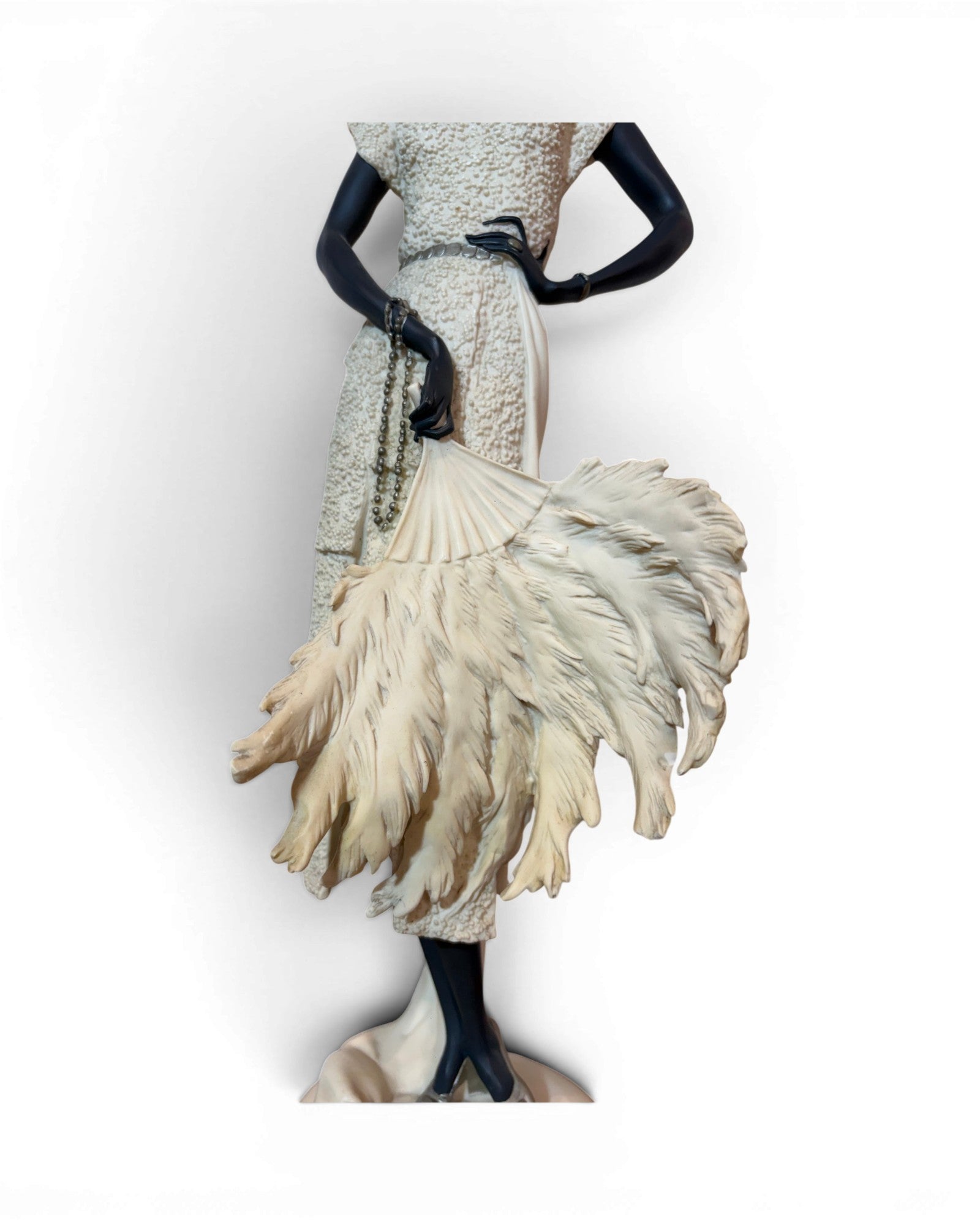 Giuseppe Armani 1980s Lady in Resin Burlwood Table Lamp - Surround Living - 18