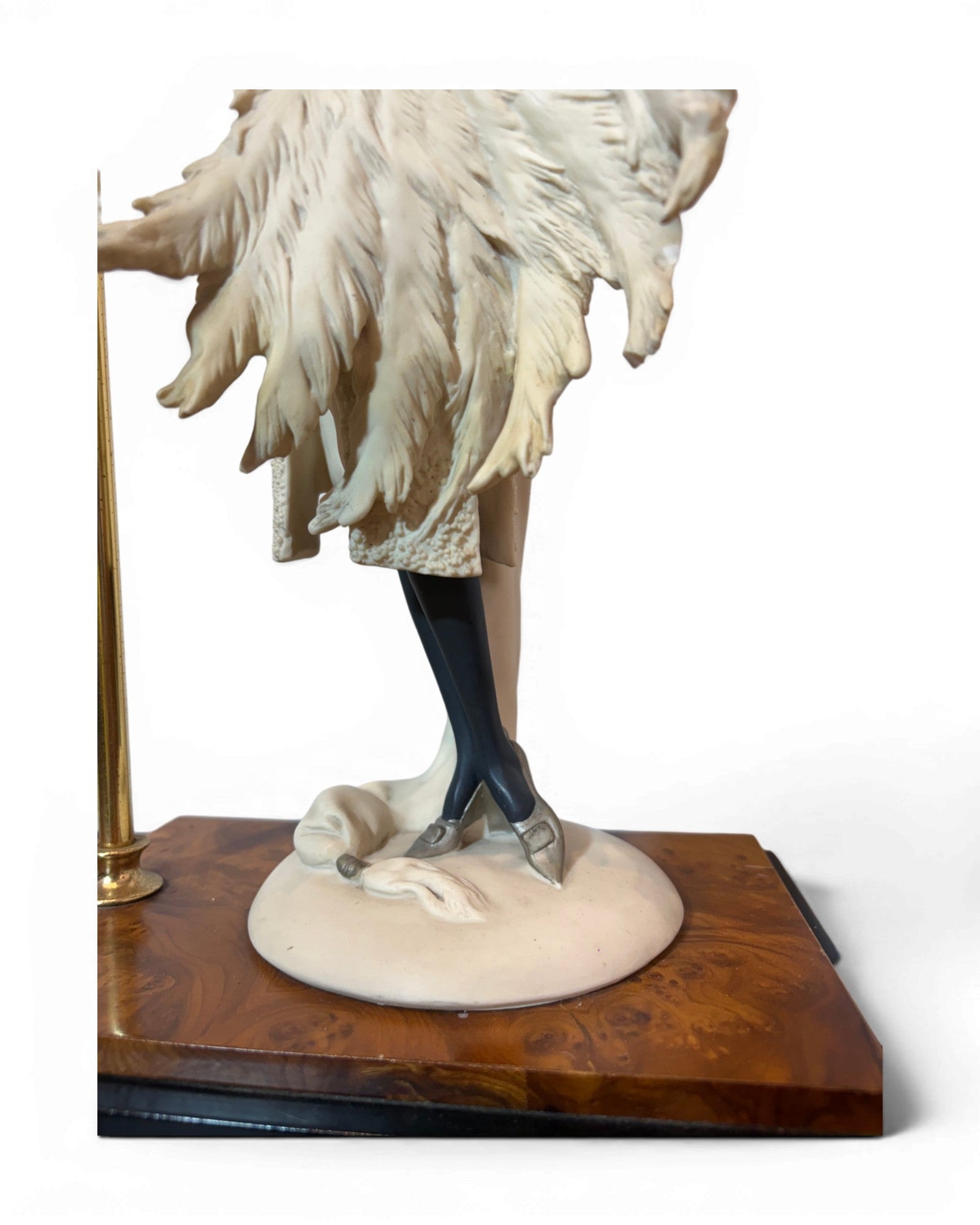 Giuseppe Armani 1980s Lady in Resin Burlwood Table Lamp - Surround Living - 20