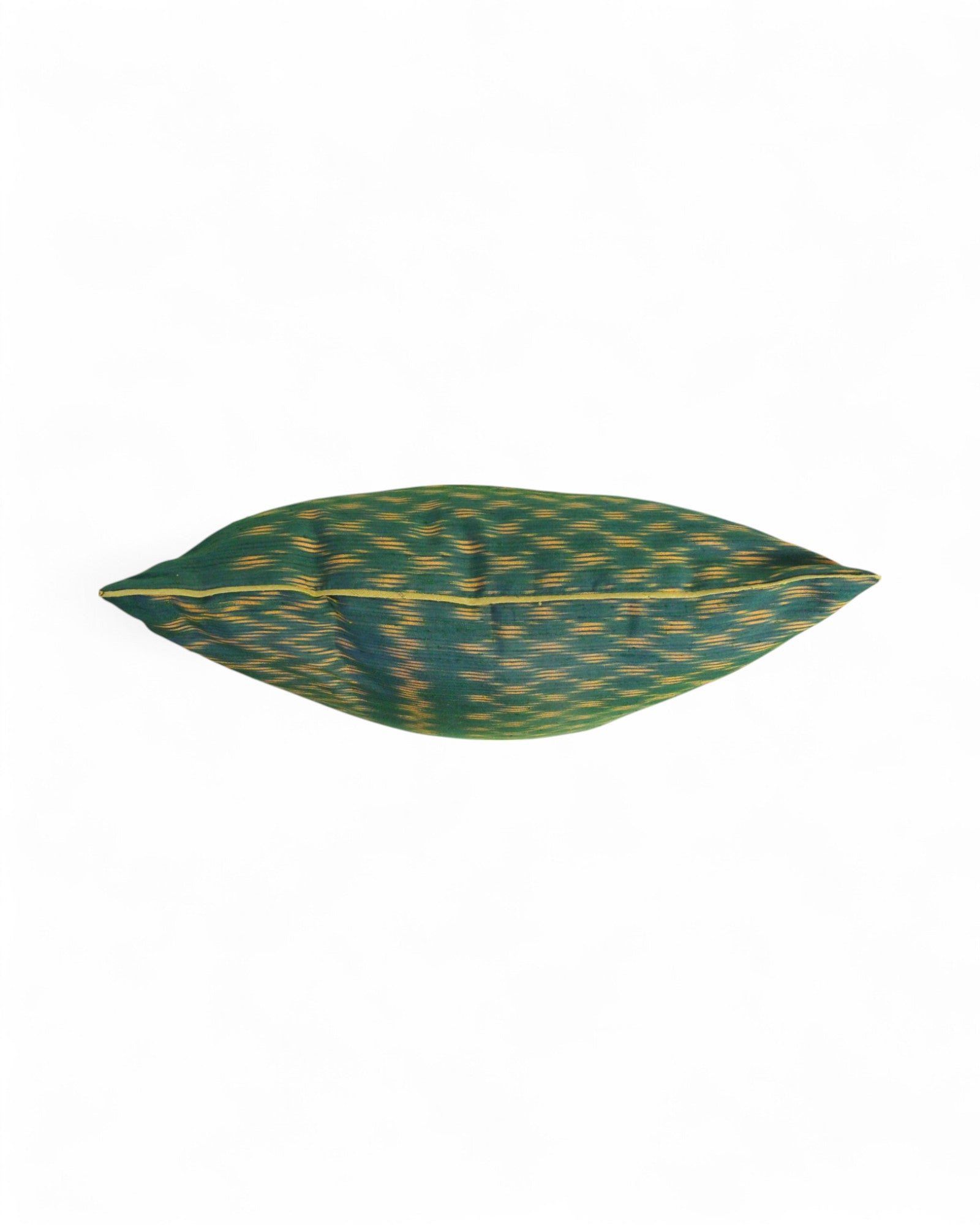 Square Silk Cushion Feat. Silk Piping - Jewel Beatle Green