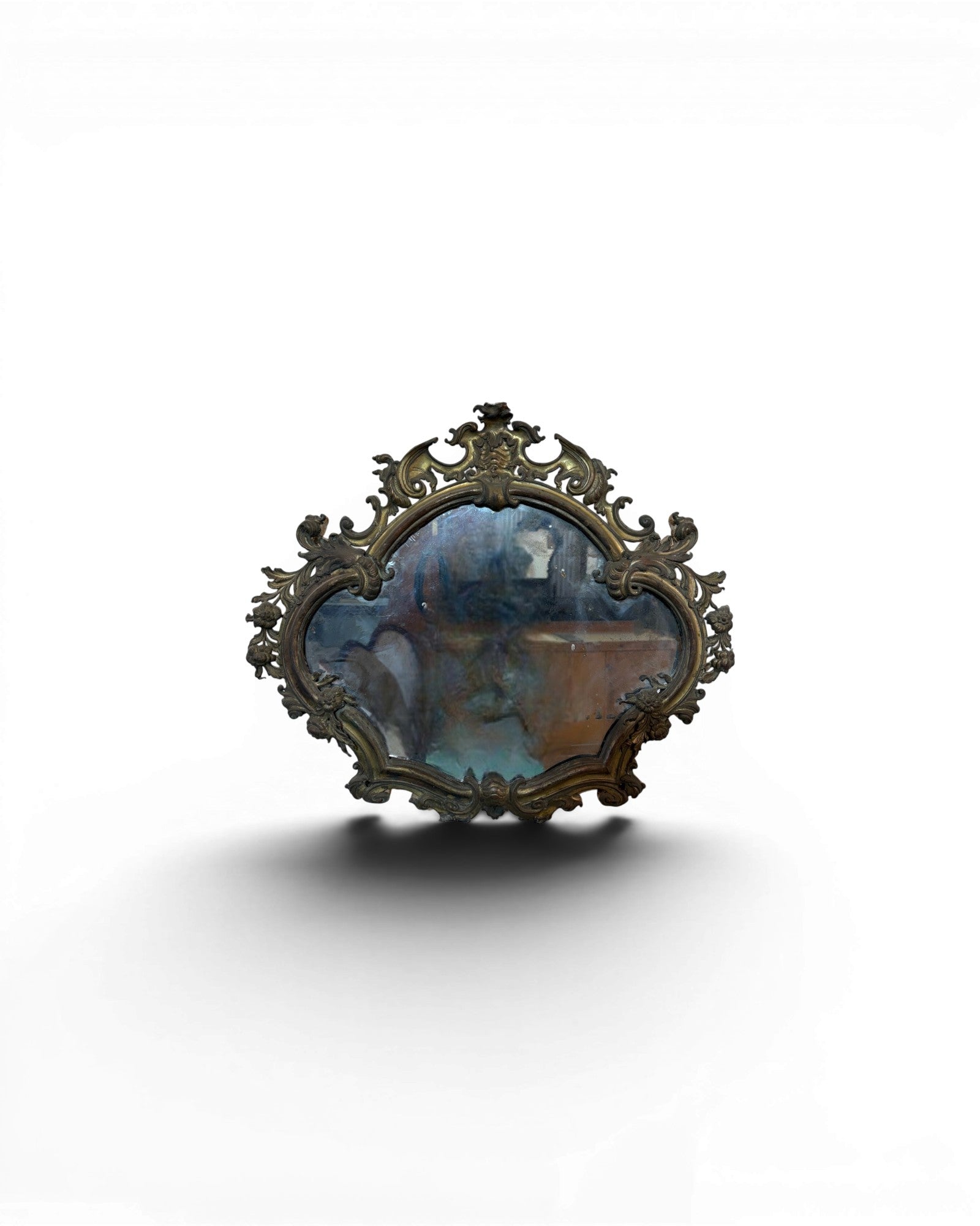Genova Louis XV Period Shaped Mirror +250 Years Old