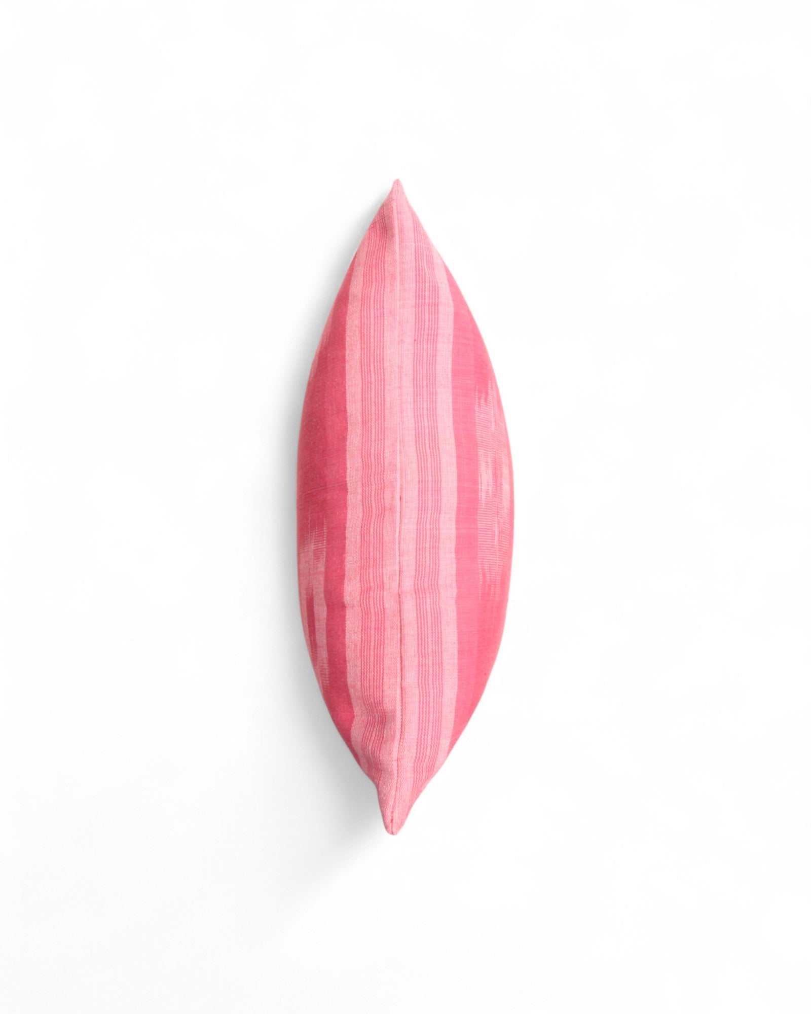 Warp Handwoven Mudmee Cotton Fabric Square Cushion - Pink
