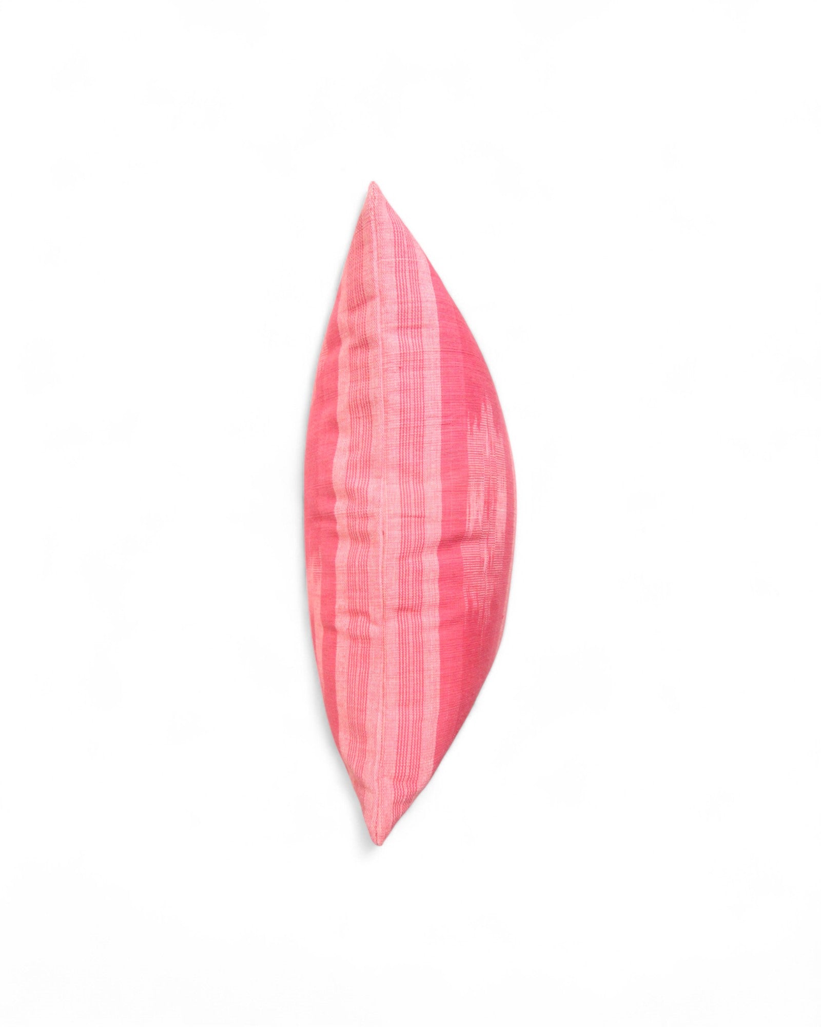 Warp Handwoven Mudmee Cotton Fabric Square Cushion - Pink