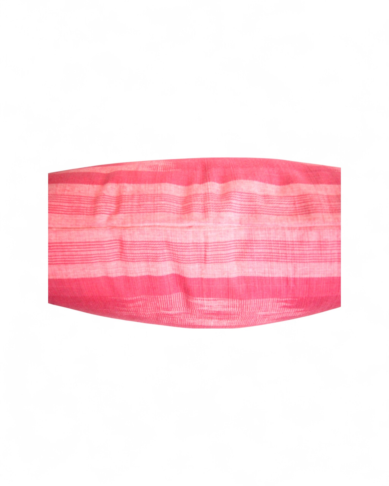 Warp Handwoven Mudmee Cotton Fabric Square Cushion - Pink
