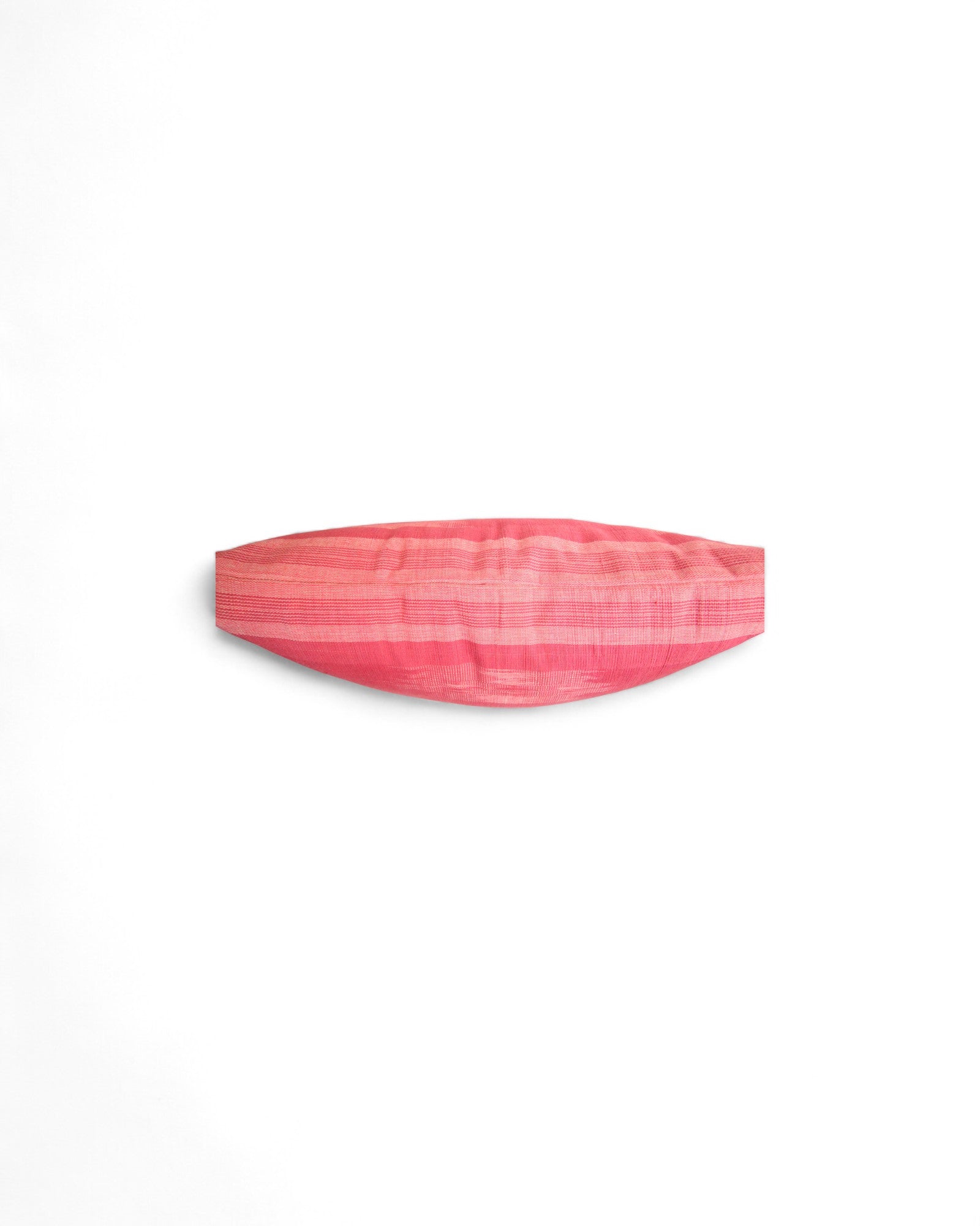 Warp Handwoven Mudmee Cotton Fabric Square Cushion - Pink