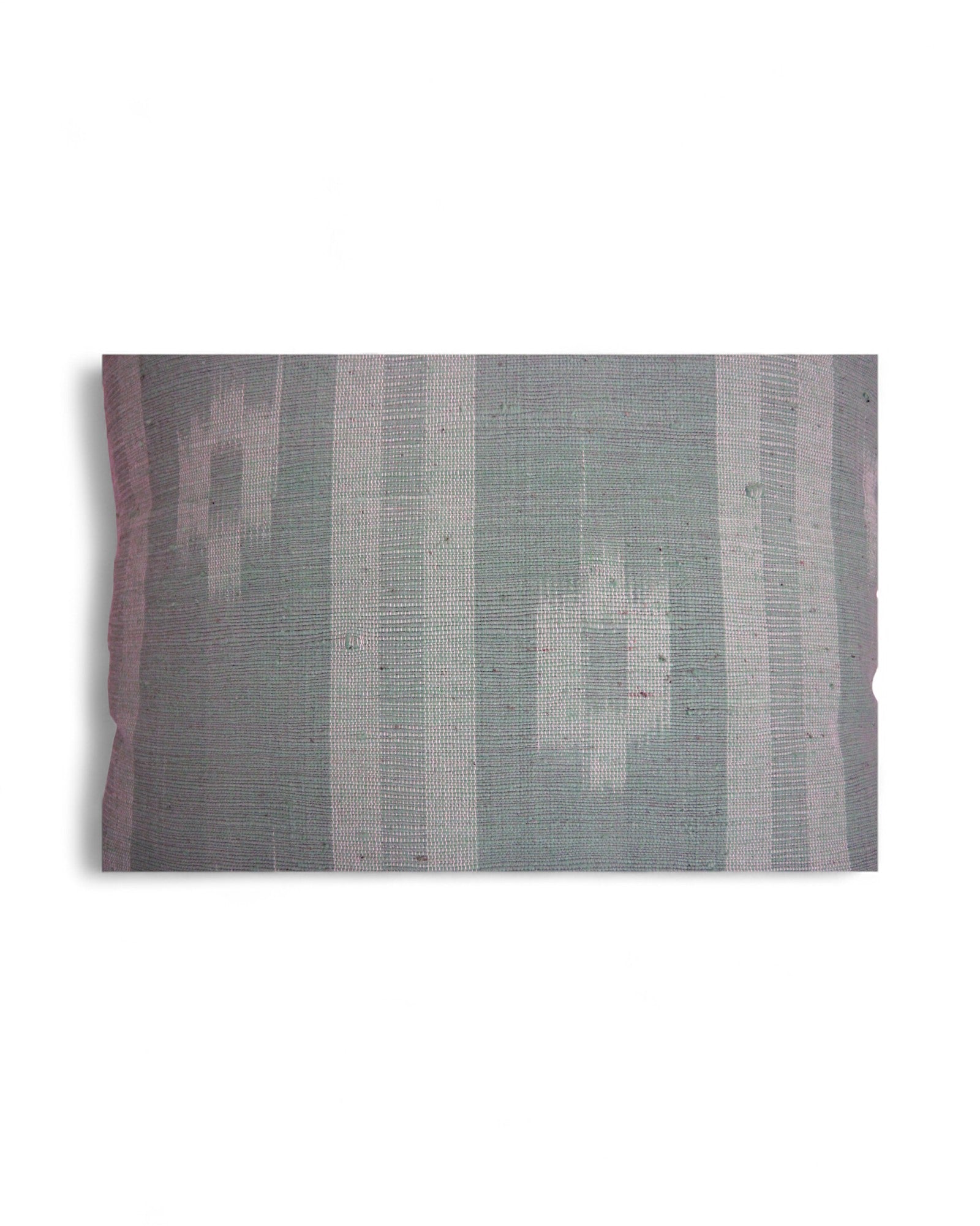 Warp Handwoven Mudmee Cotton Fabric Square Cushion - Shades of Blue