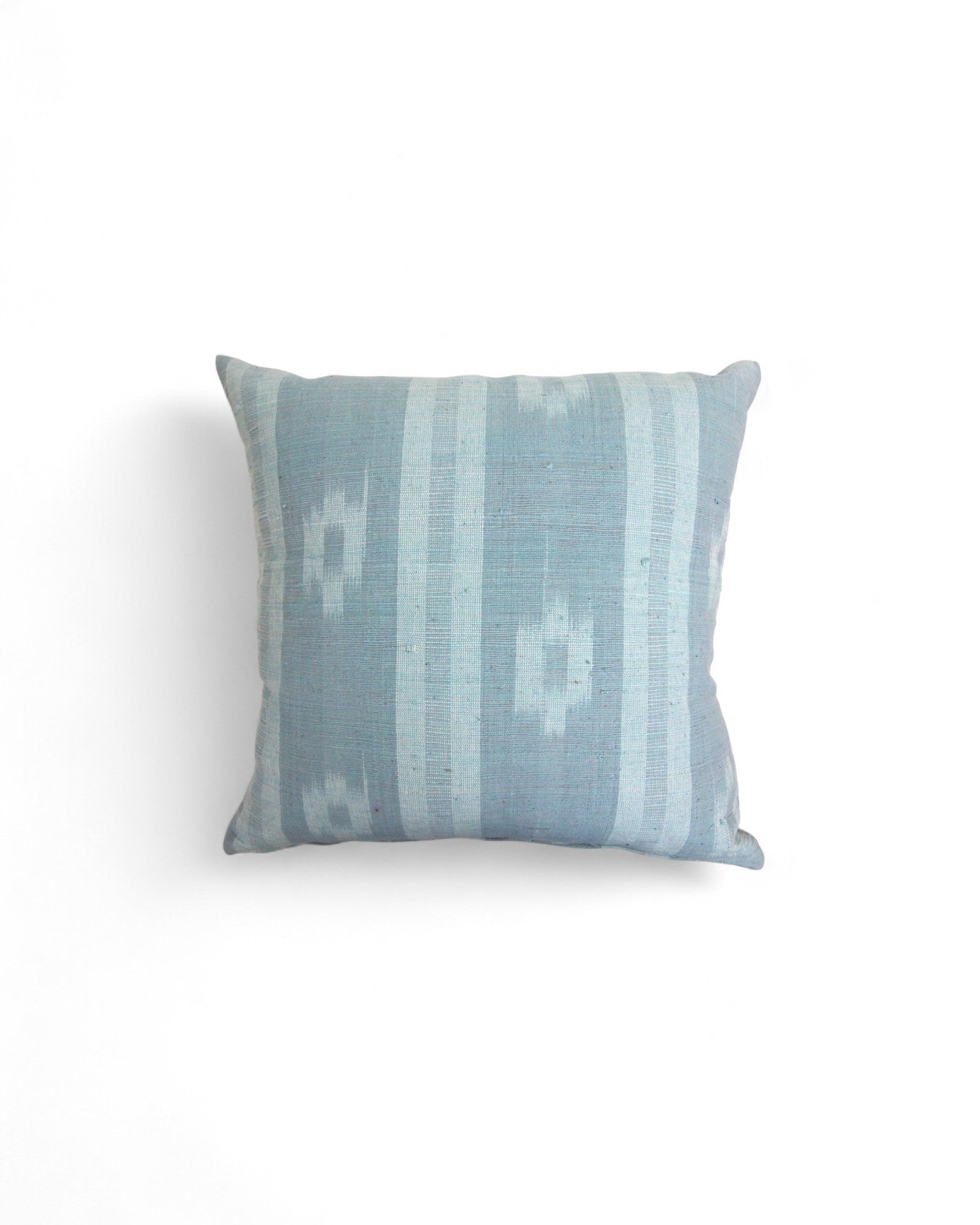 Warp Handwoven Mudmee Cotton Fabric Square Cushion - Shades of Blue