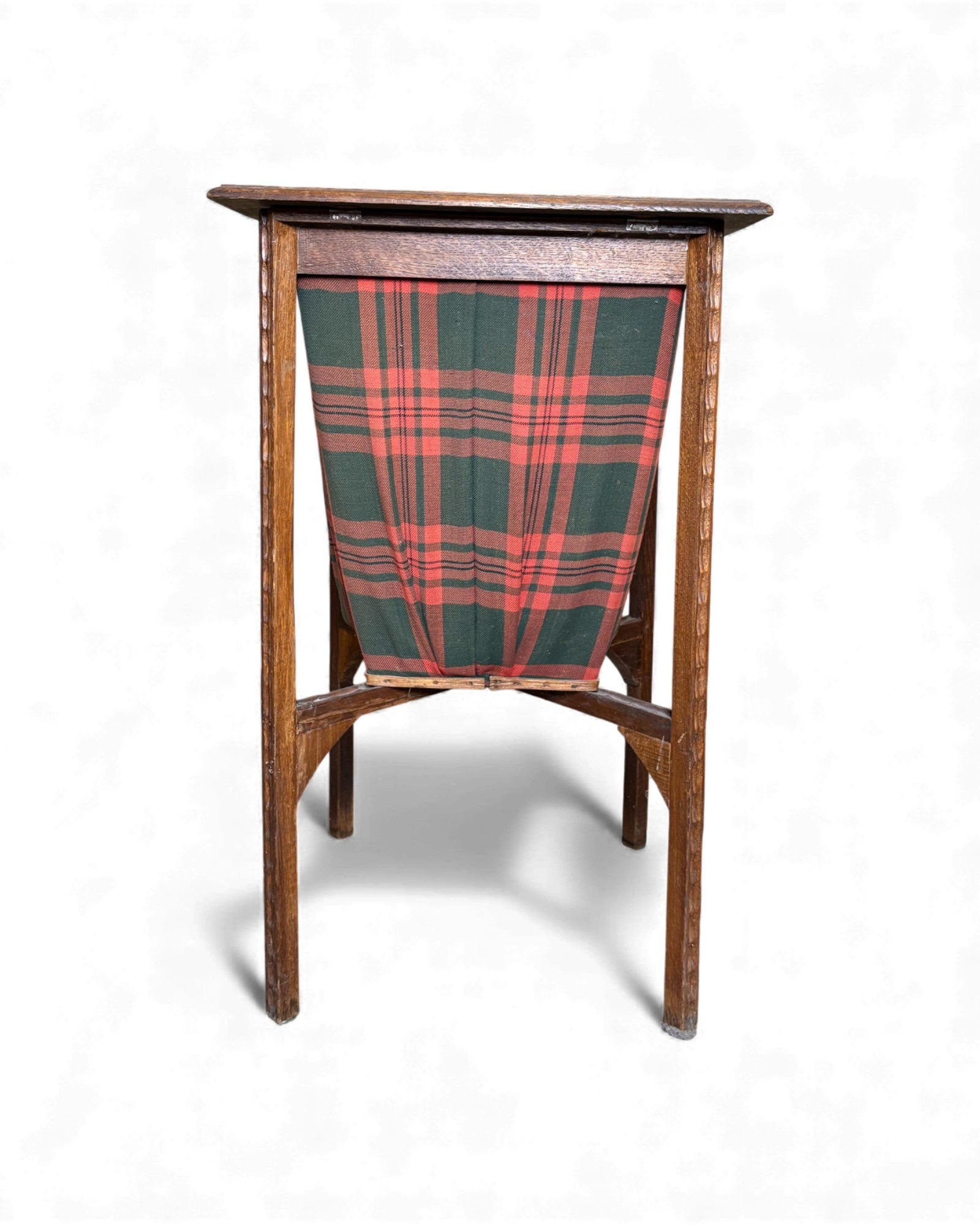Scottish Side Table, Folding wooden sewing storage stand - Surround Living - 5