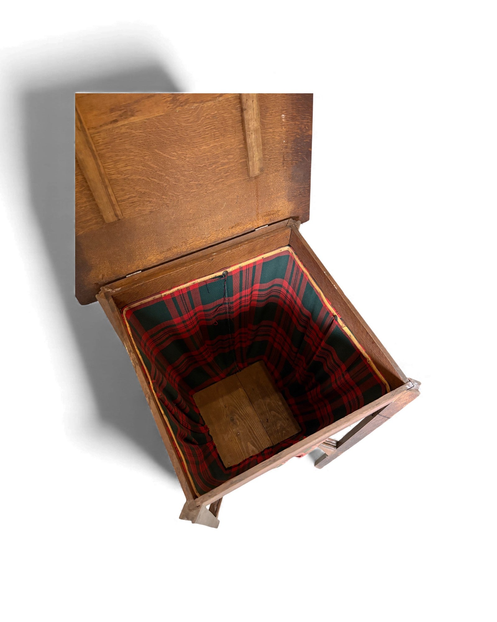 Scottish Side Table, Folding wooden sewing storage stand - Surround Living - 6