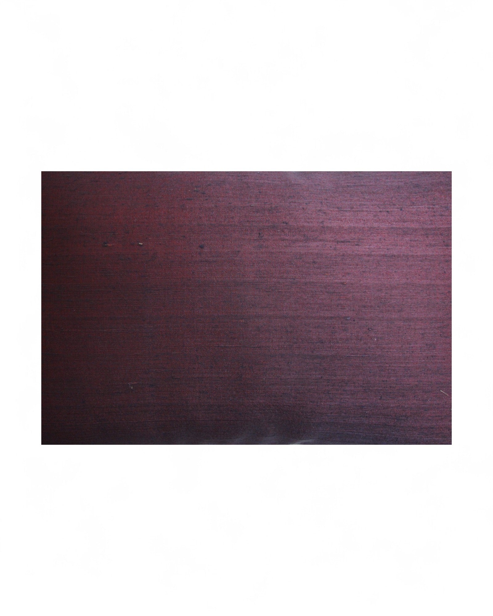 Lumbar Cushion in Handwoven Silk & Mudmee Silk Centre - Maroon Silk