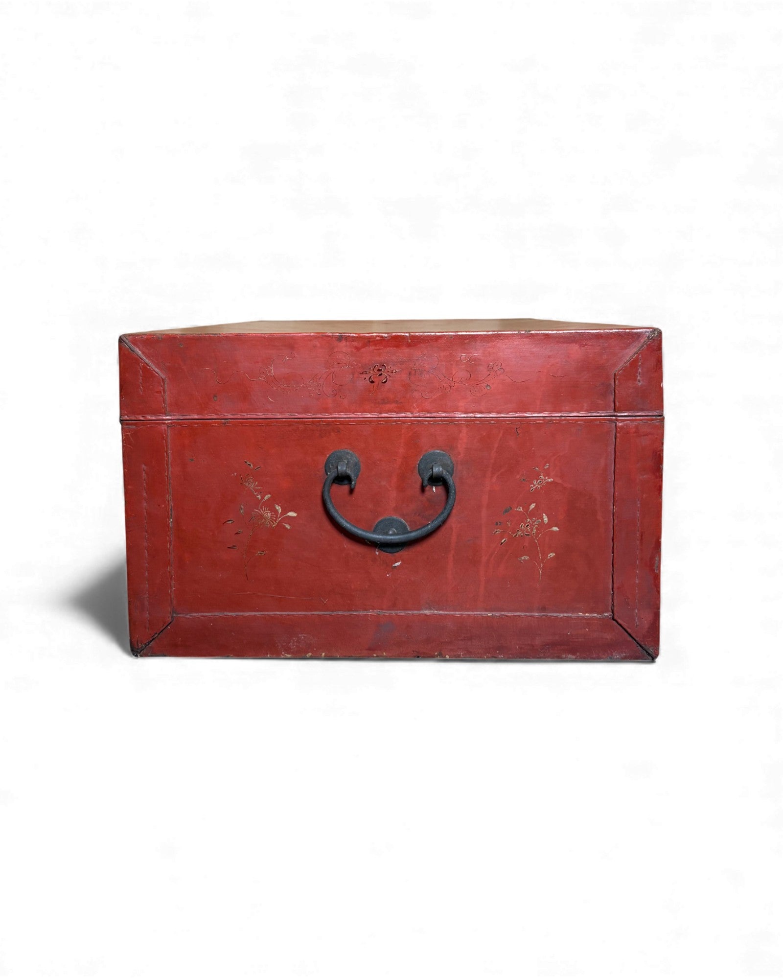 Chinese Red Hand Painted box with Murals Chinese mythical story - Surround Living - 6