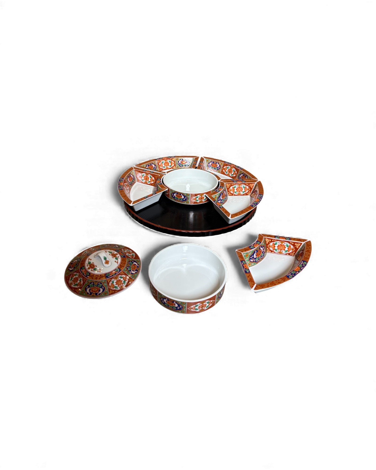 Vintage Japanese Kutani Multi - Section Serving Set - Surround Living - 1