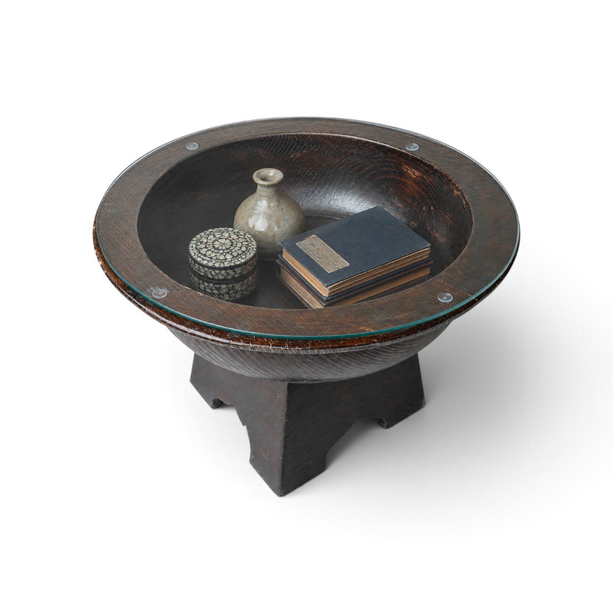 Korean Wooden Hamji Small Side Table