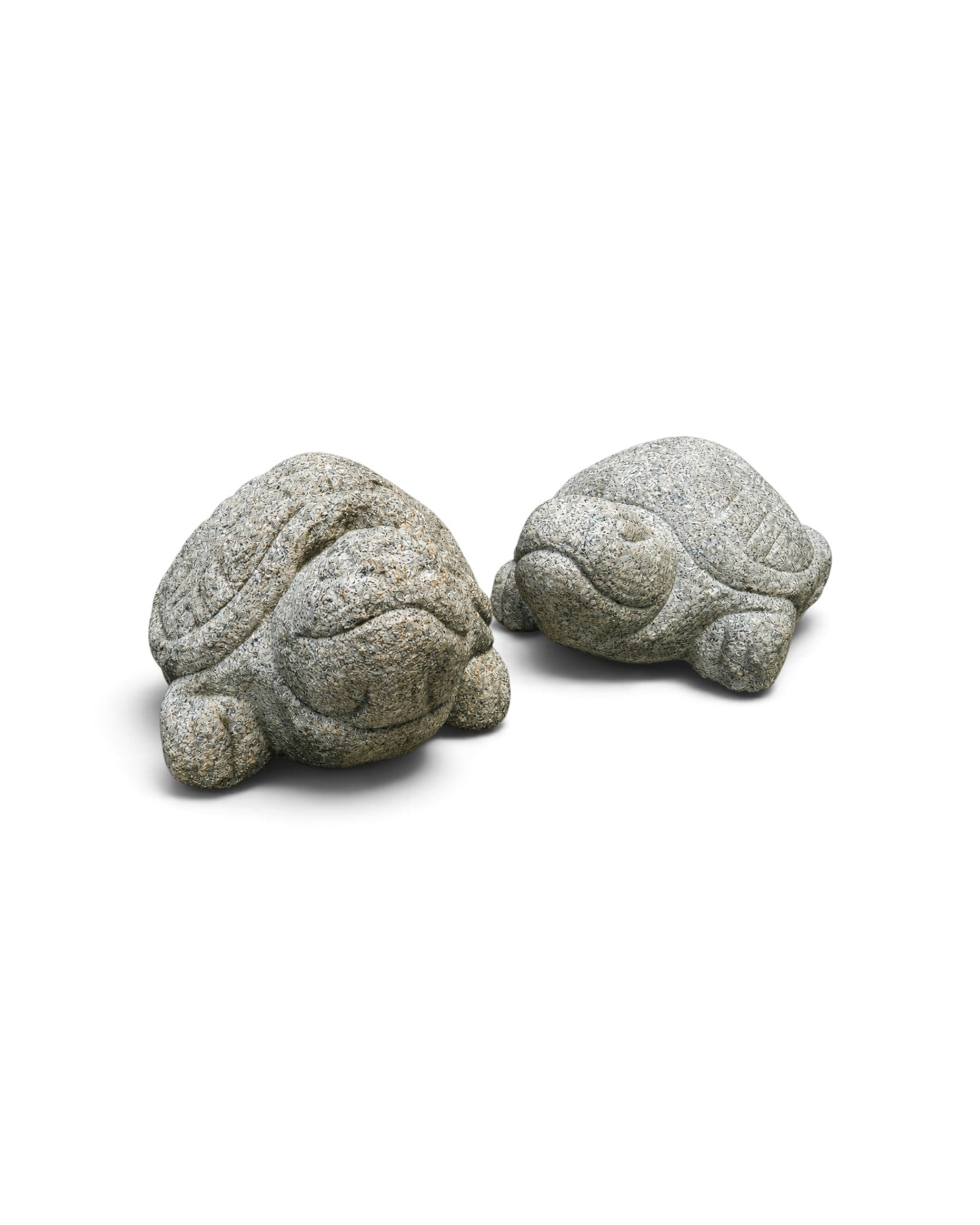 Pair of Traditional Korean Stone Turtle Sculptures