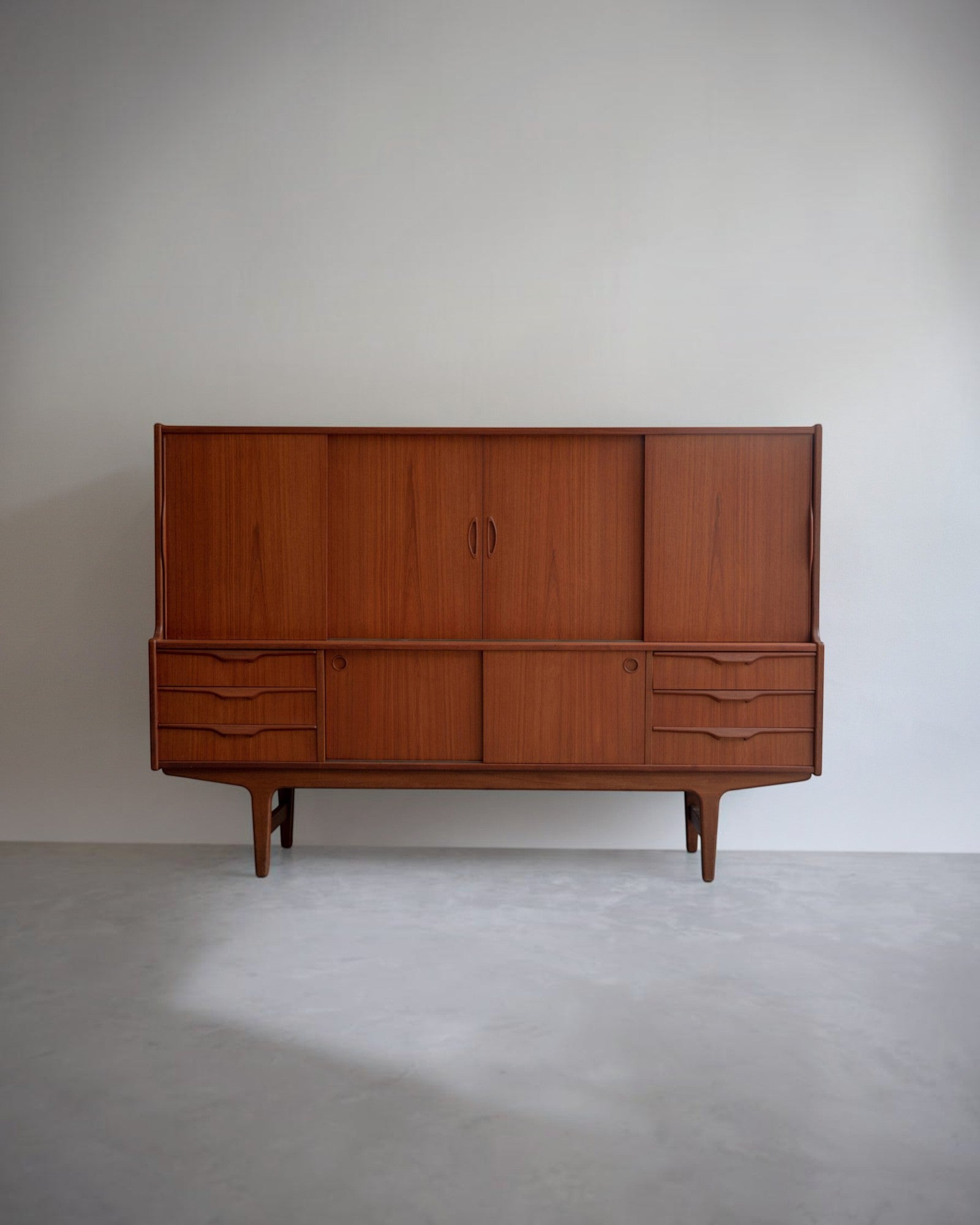 Danish High Sideboard in Teak