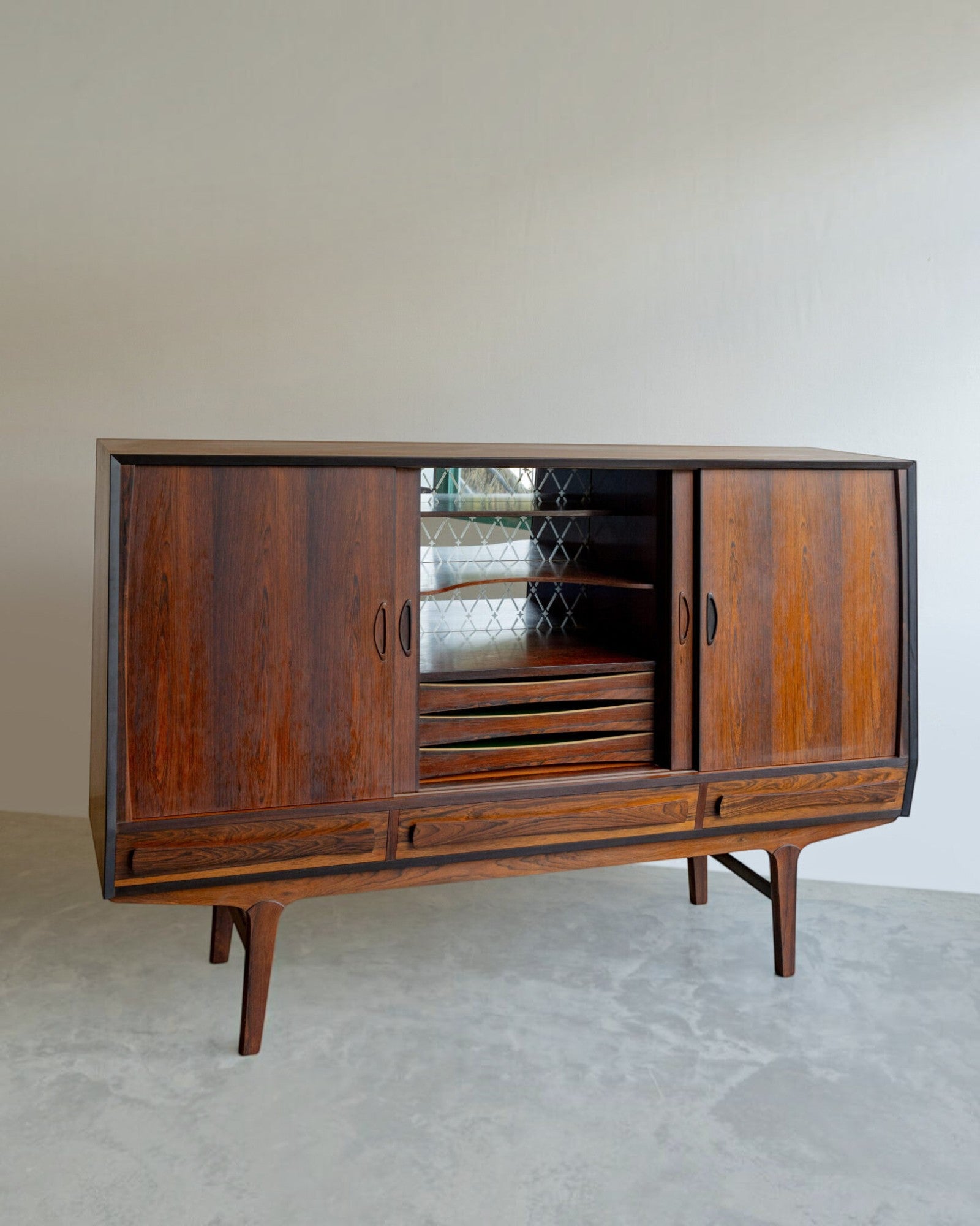 Rosewood Highboard Cabinet