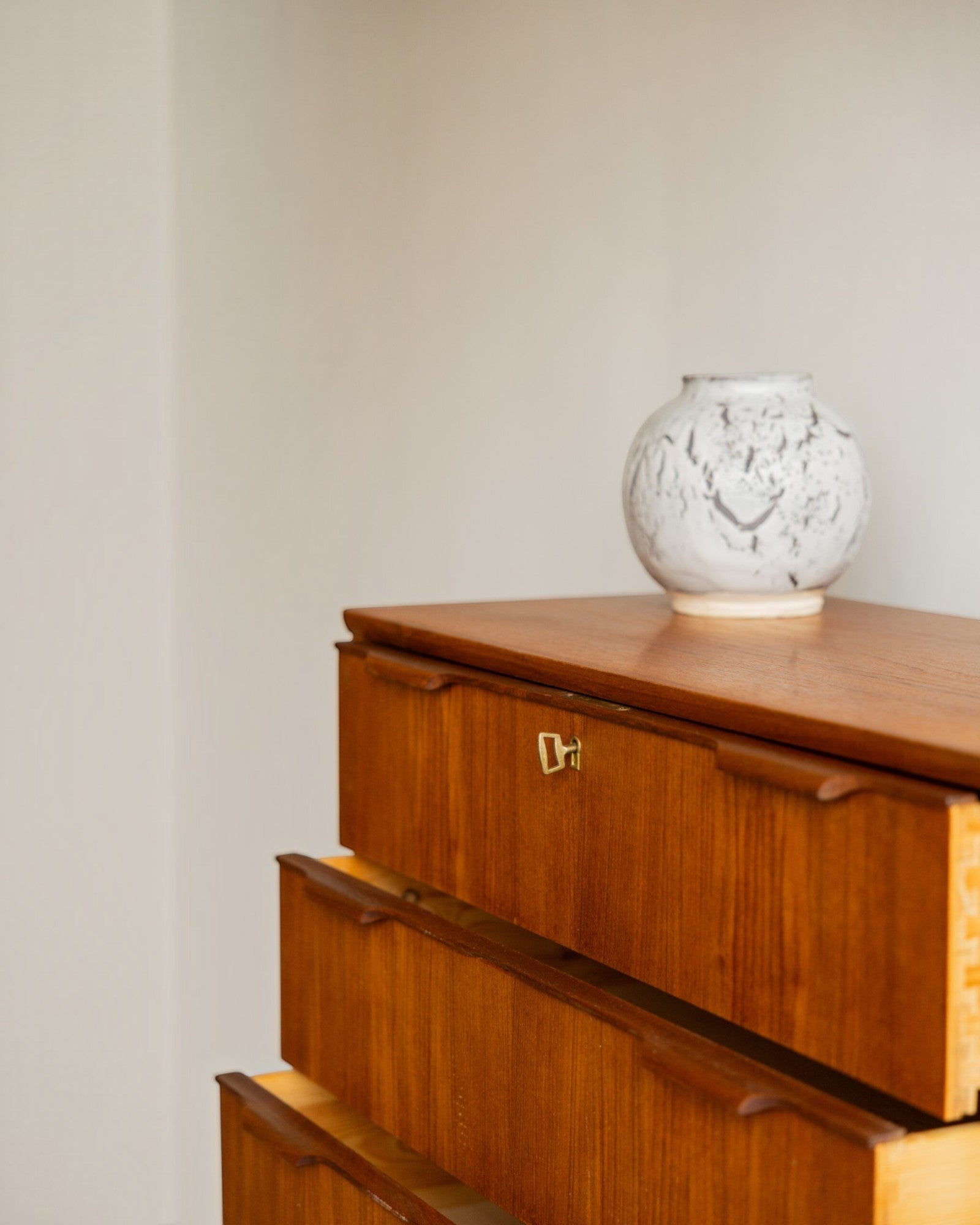 Teak Tallboy Chest of Drawer