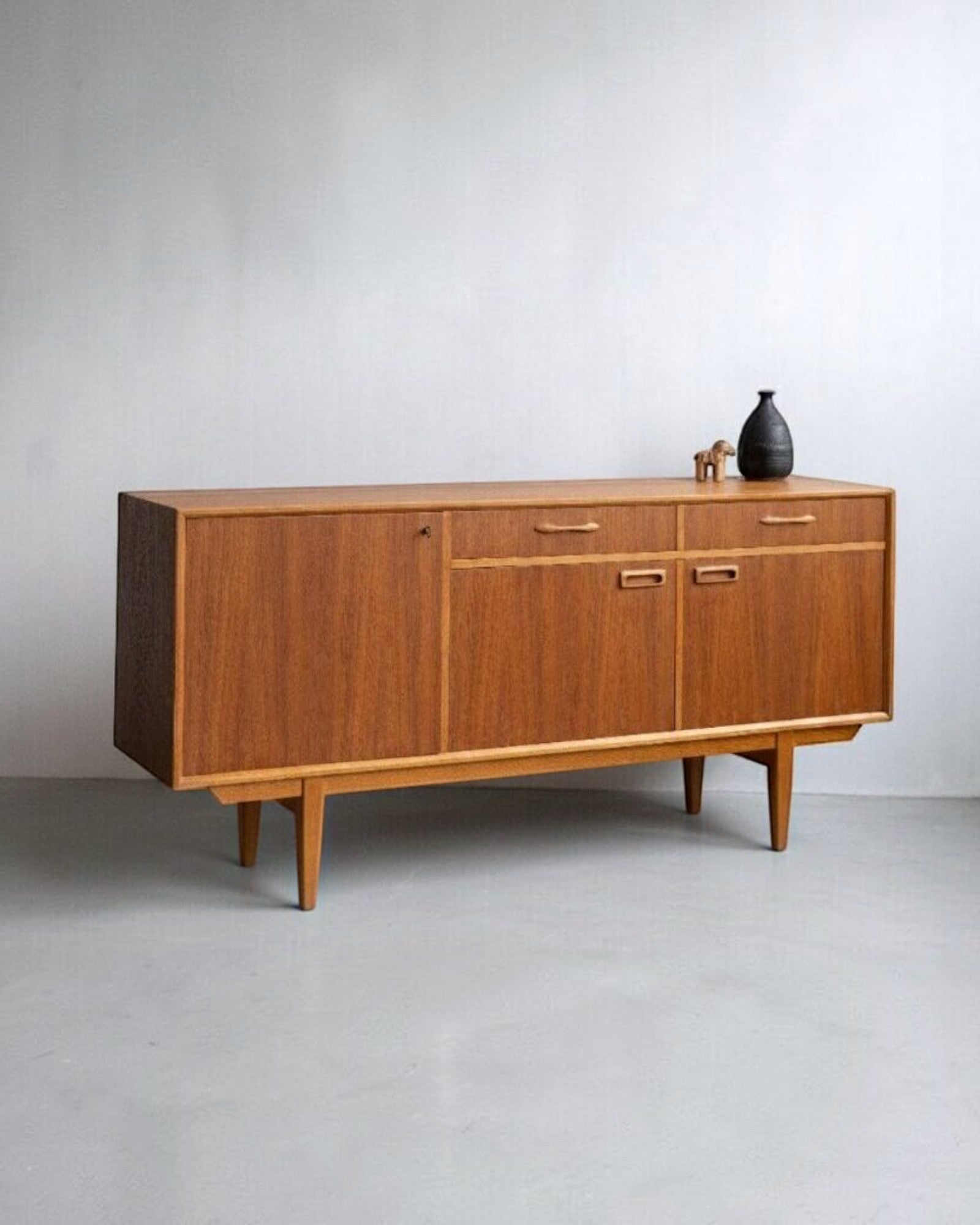 Swedish Teak and Oak Sideboard
