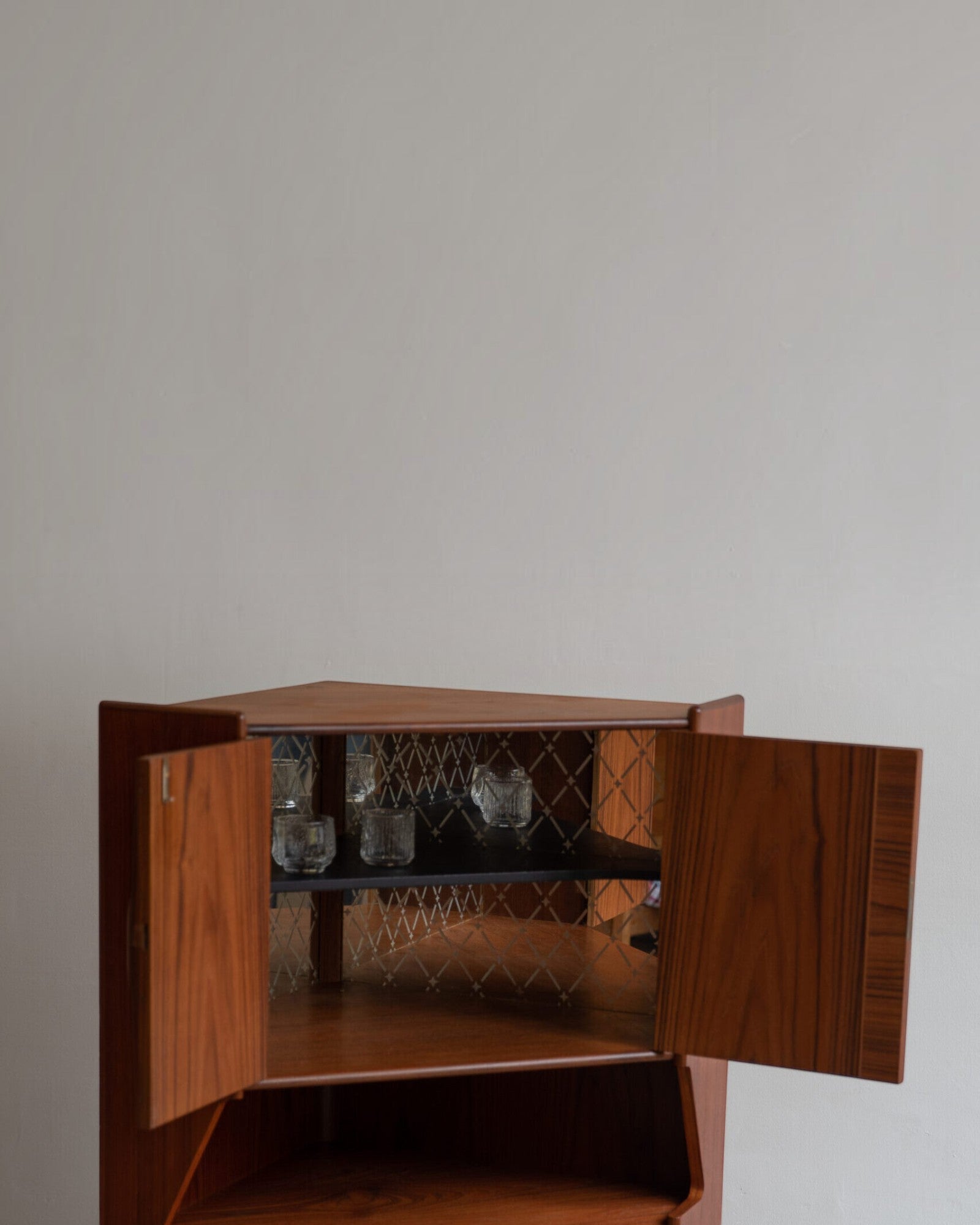 Danish Corner Bar Cabinet by Brdr. Falsig Møbelfabrik