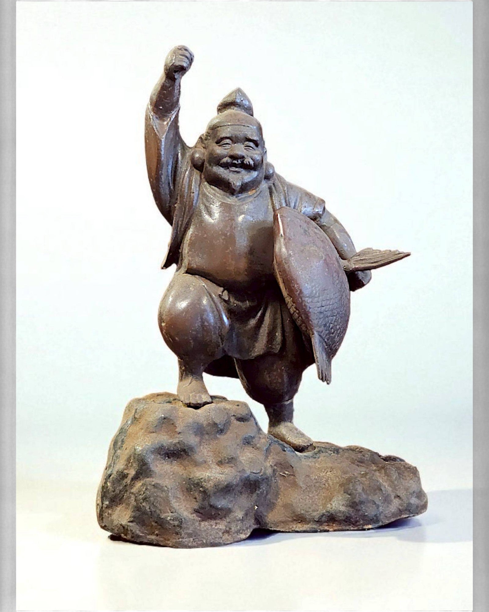 Bronze Ebisu Diety with Sea Bream