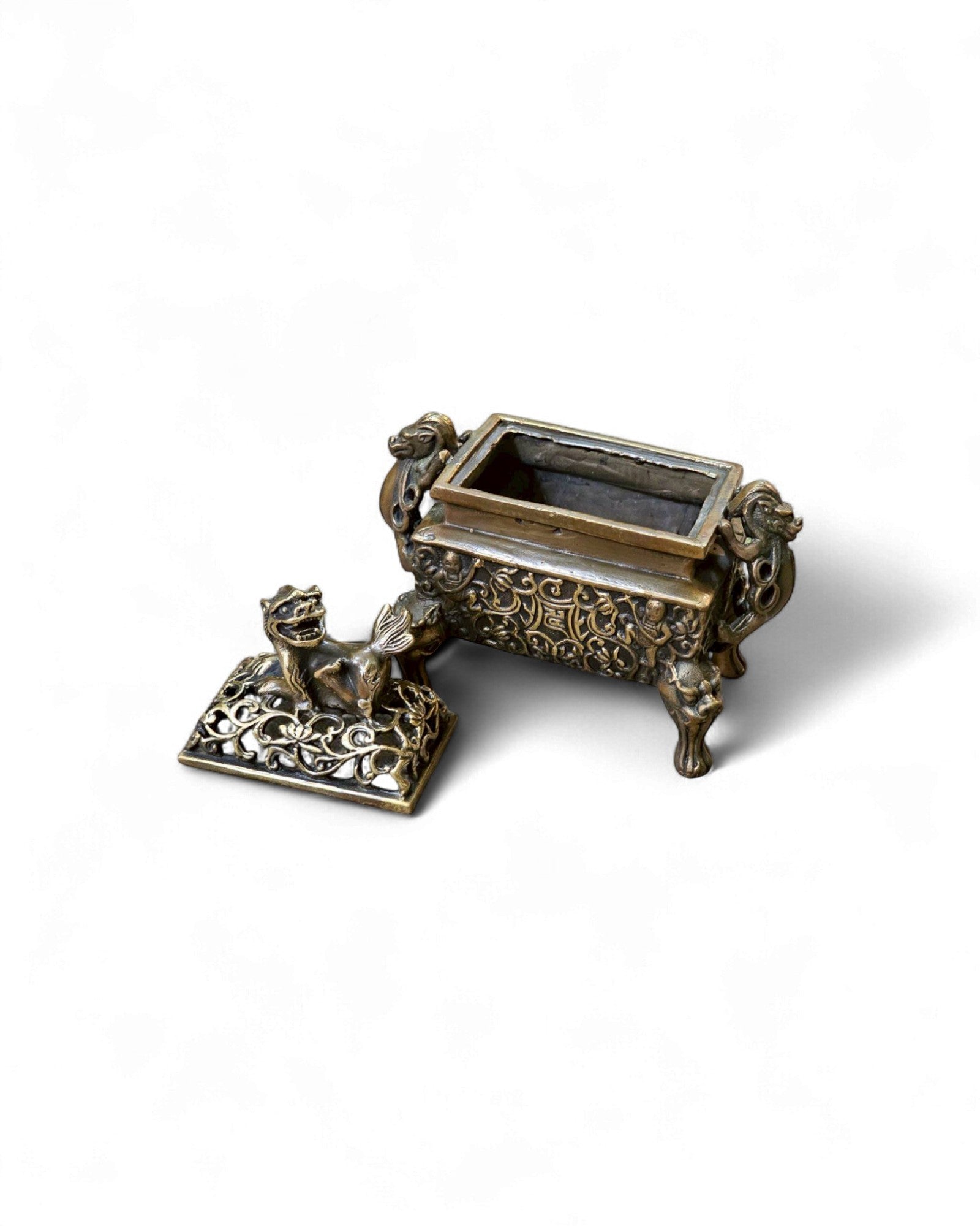 Bronze Censer with Kirin Finial