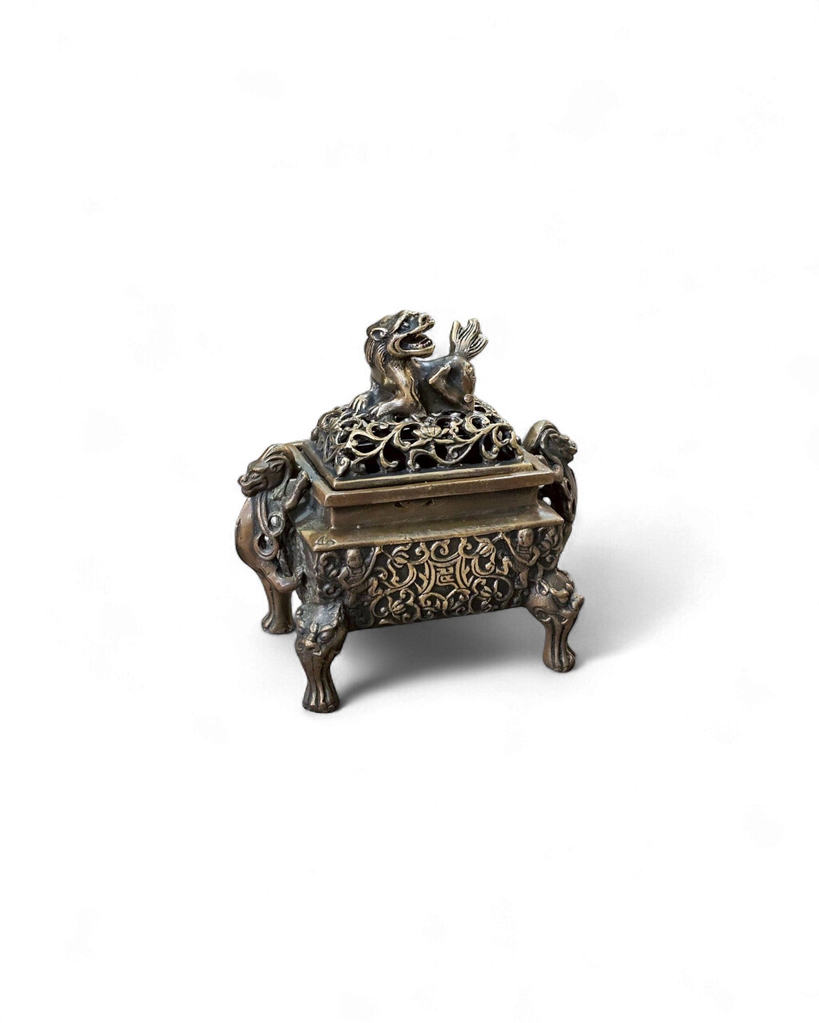 Bronze Censer with Kirin Finial