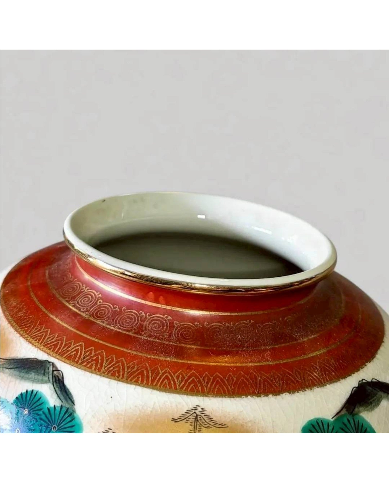 Antique Japanese Kutani Landscape Vase