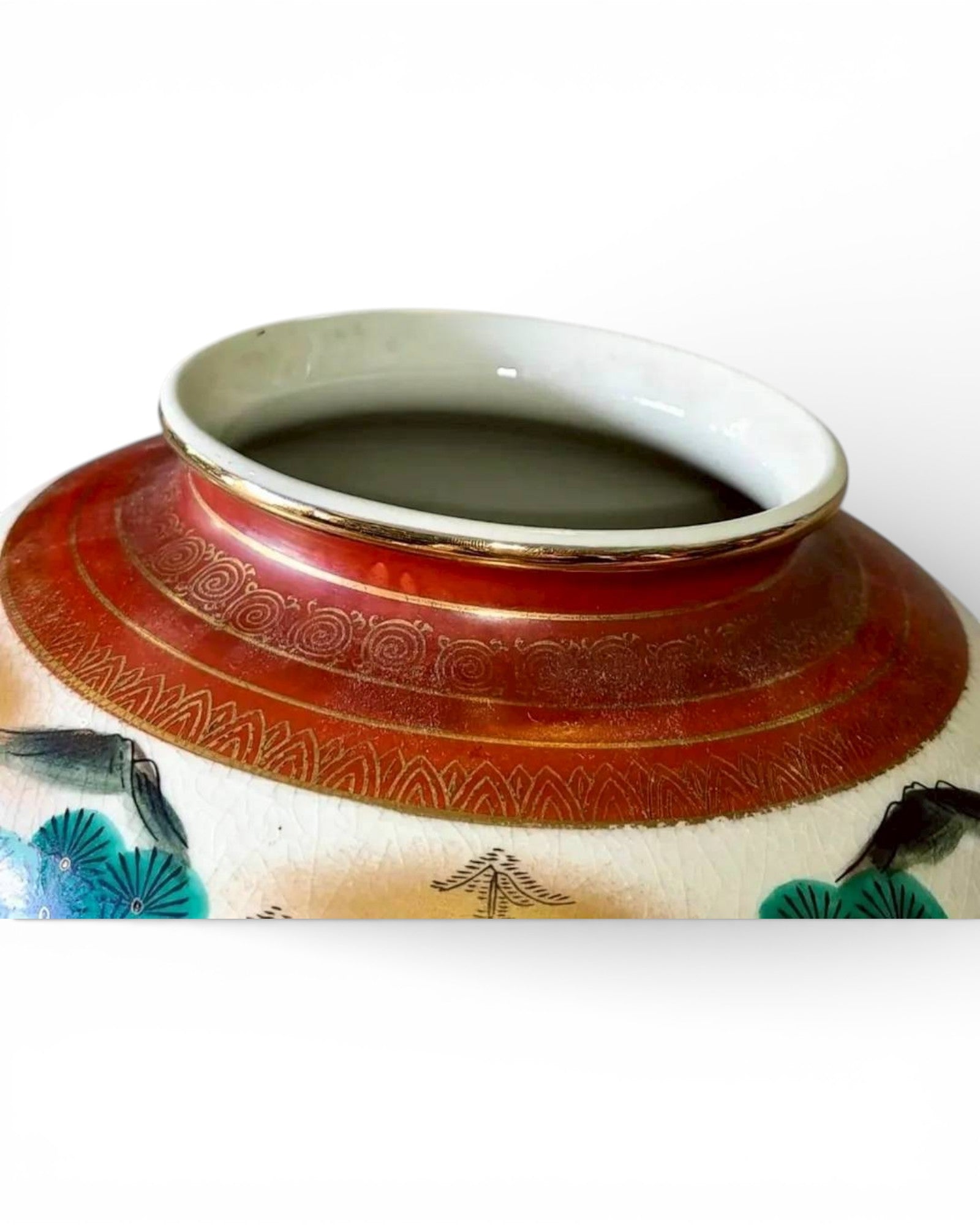 Antique Japanese Kutani Landscape Vase