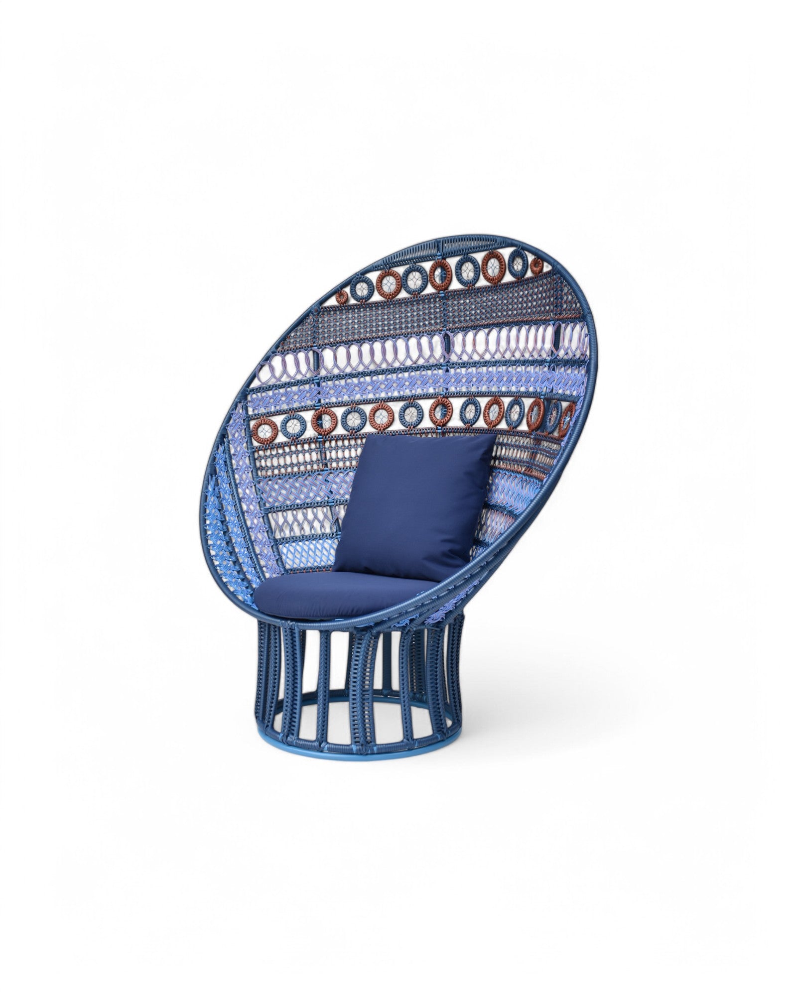 Lunar Chair - Blue & Copper (Indoor)