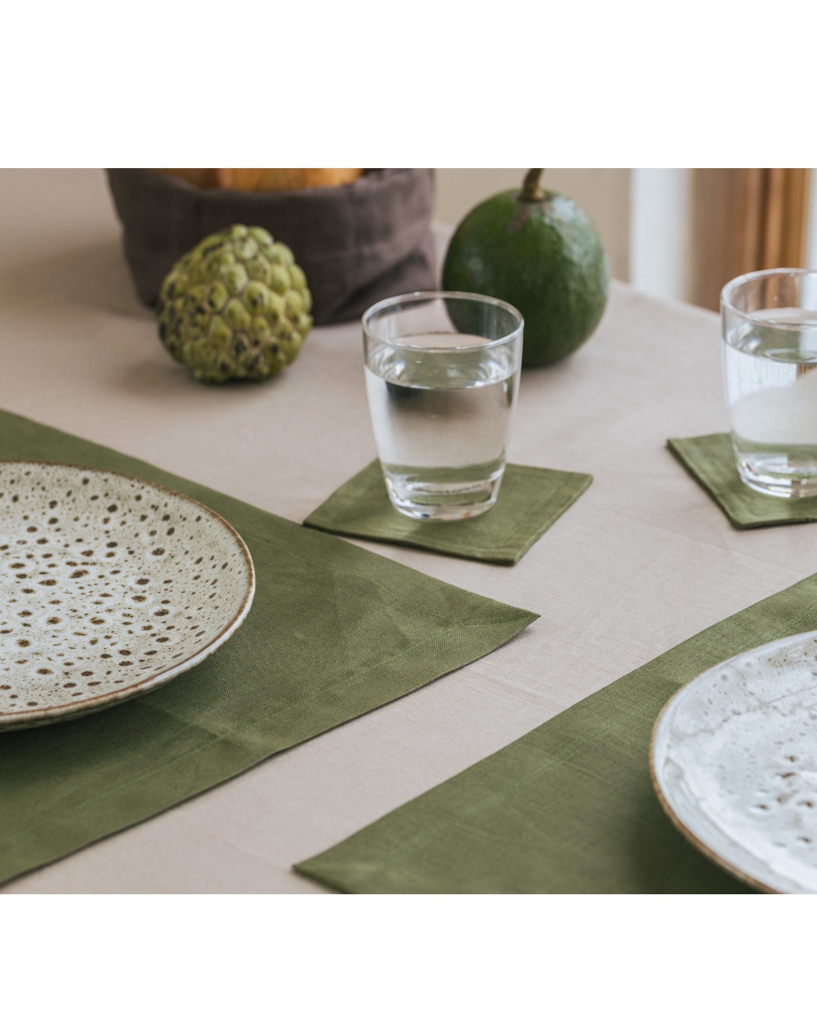 Classic Linen Coaster - Set of 4