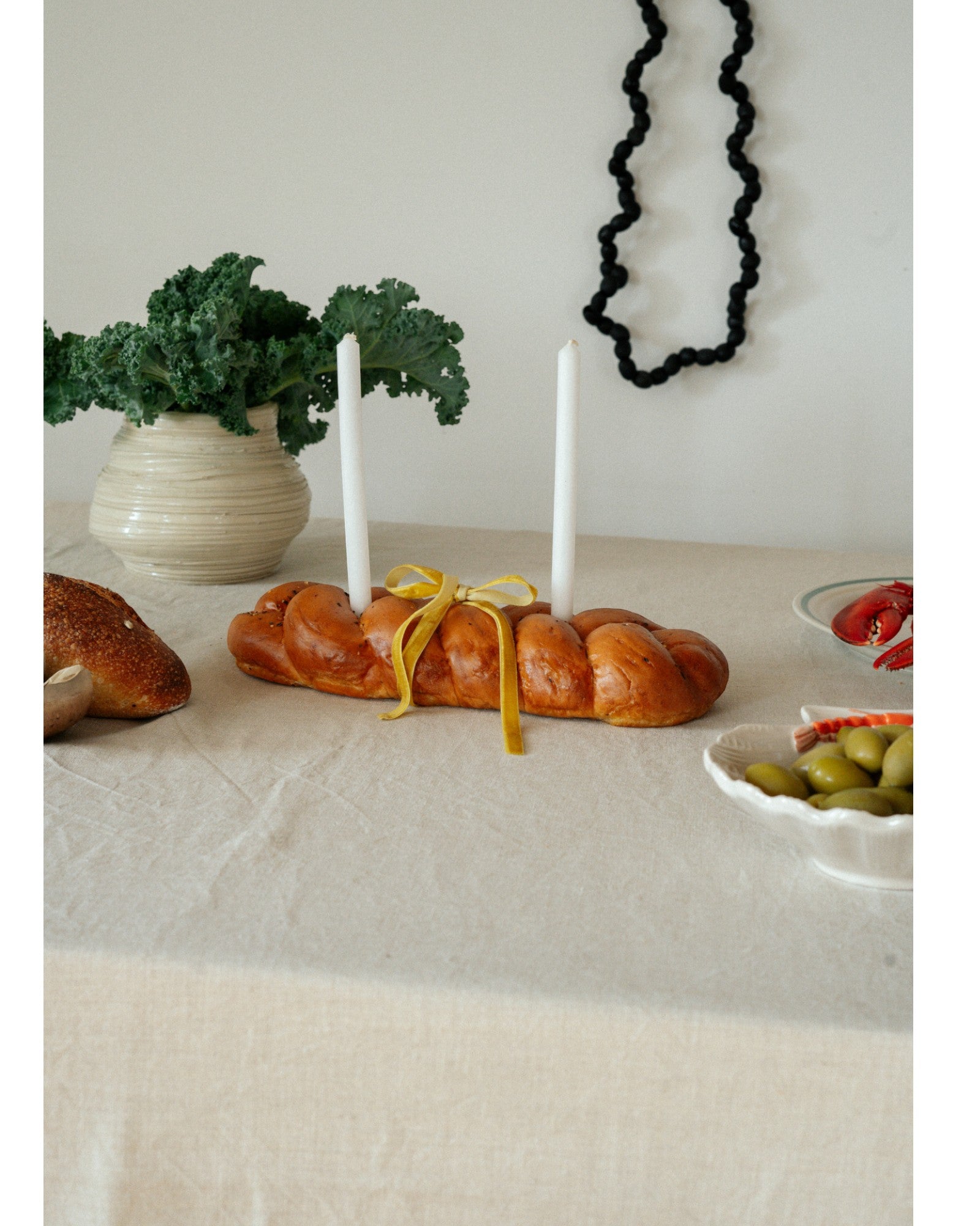 Extra Large Linen Tablecloth, Natural Colour