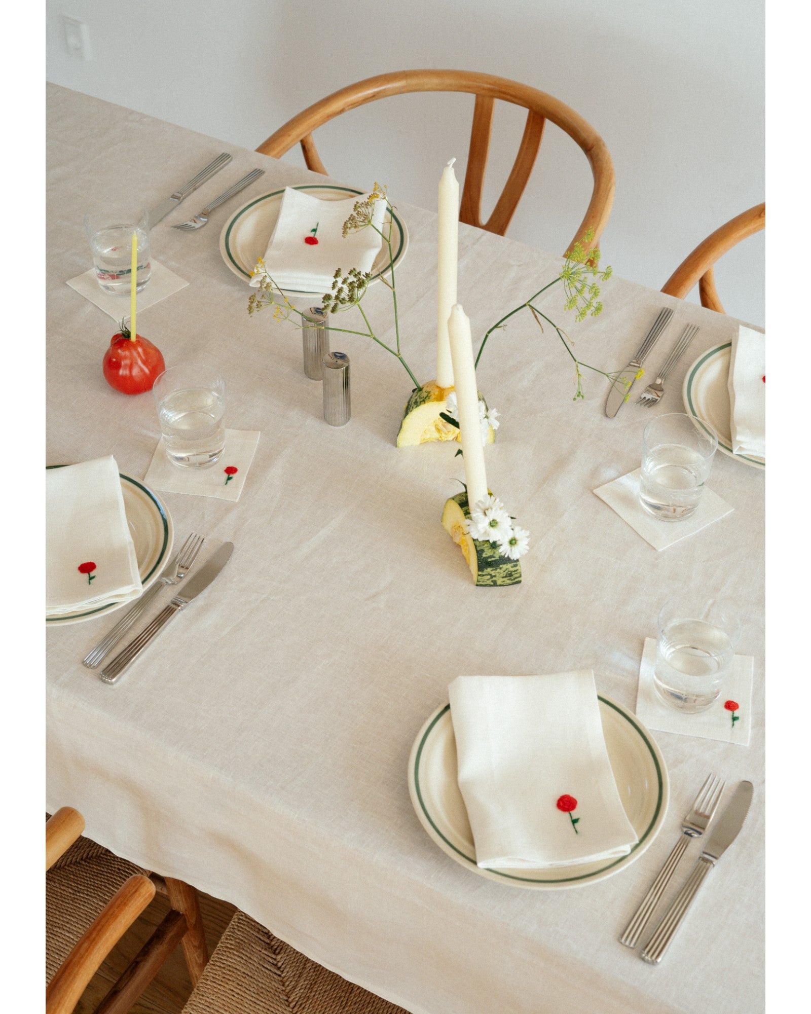 Off-White, Classic Linen Tablecloth