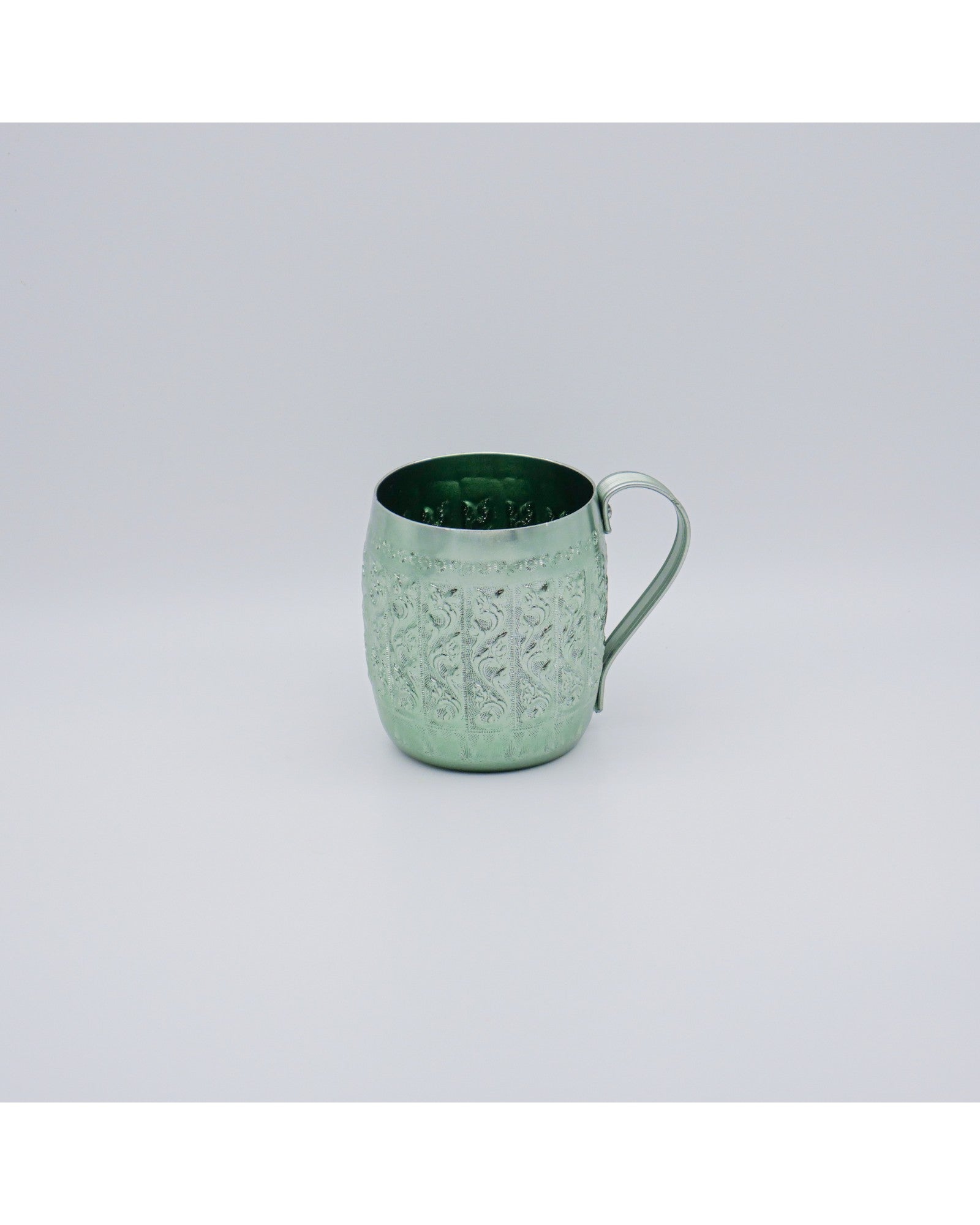 Pastel Embossed Thai - Patterned Aluminium Mugs 9 cm - Set of 3 - Surround Living - 5