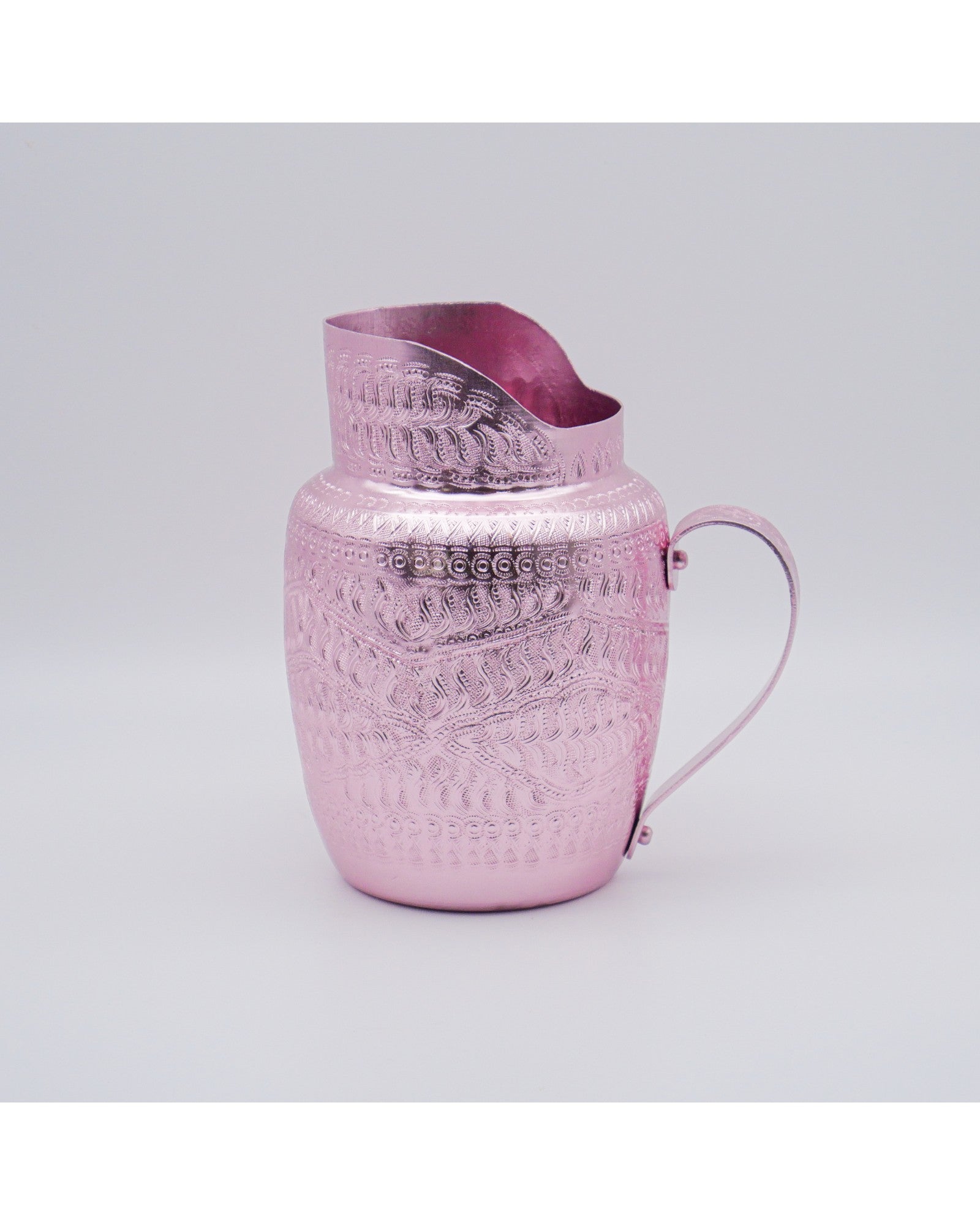 Thai Embossed Metal Water Jug