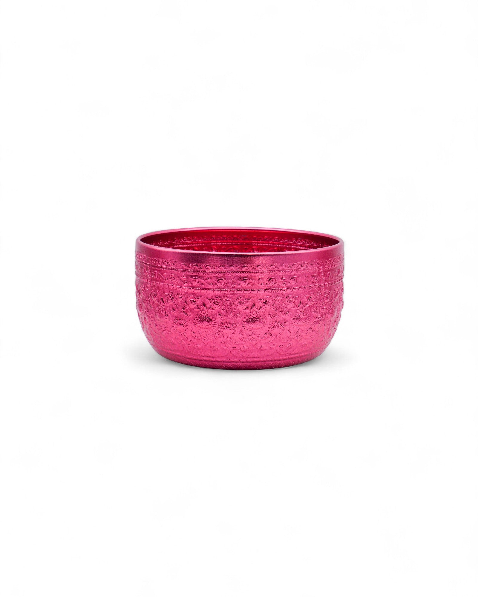 Thai Embossed Aluminium Bowl (L) - 30cm