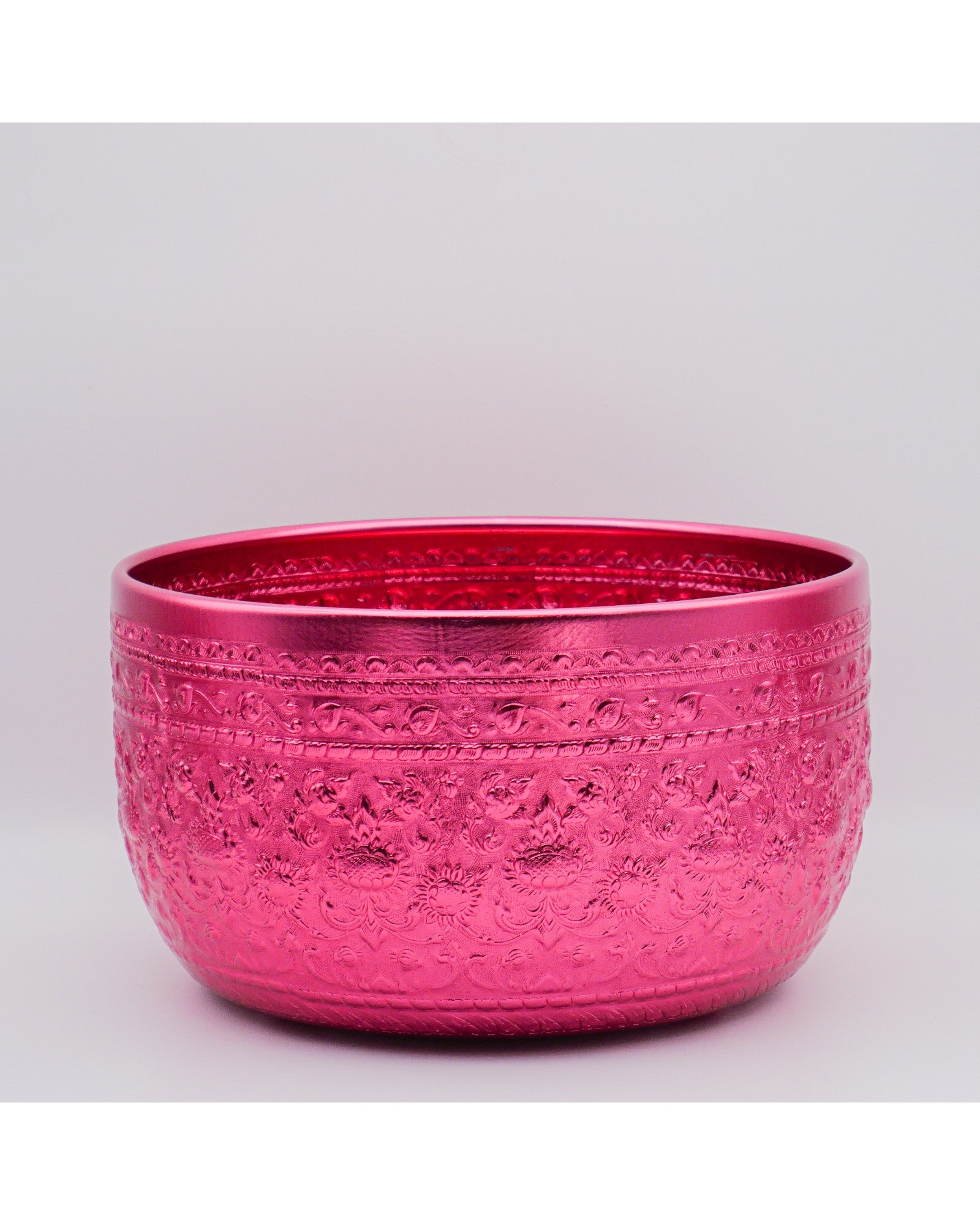 Thai Embossed Aluminium Bowl (L) - 30cm