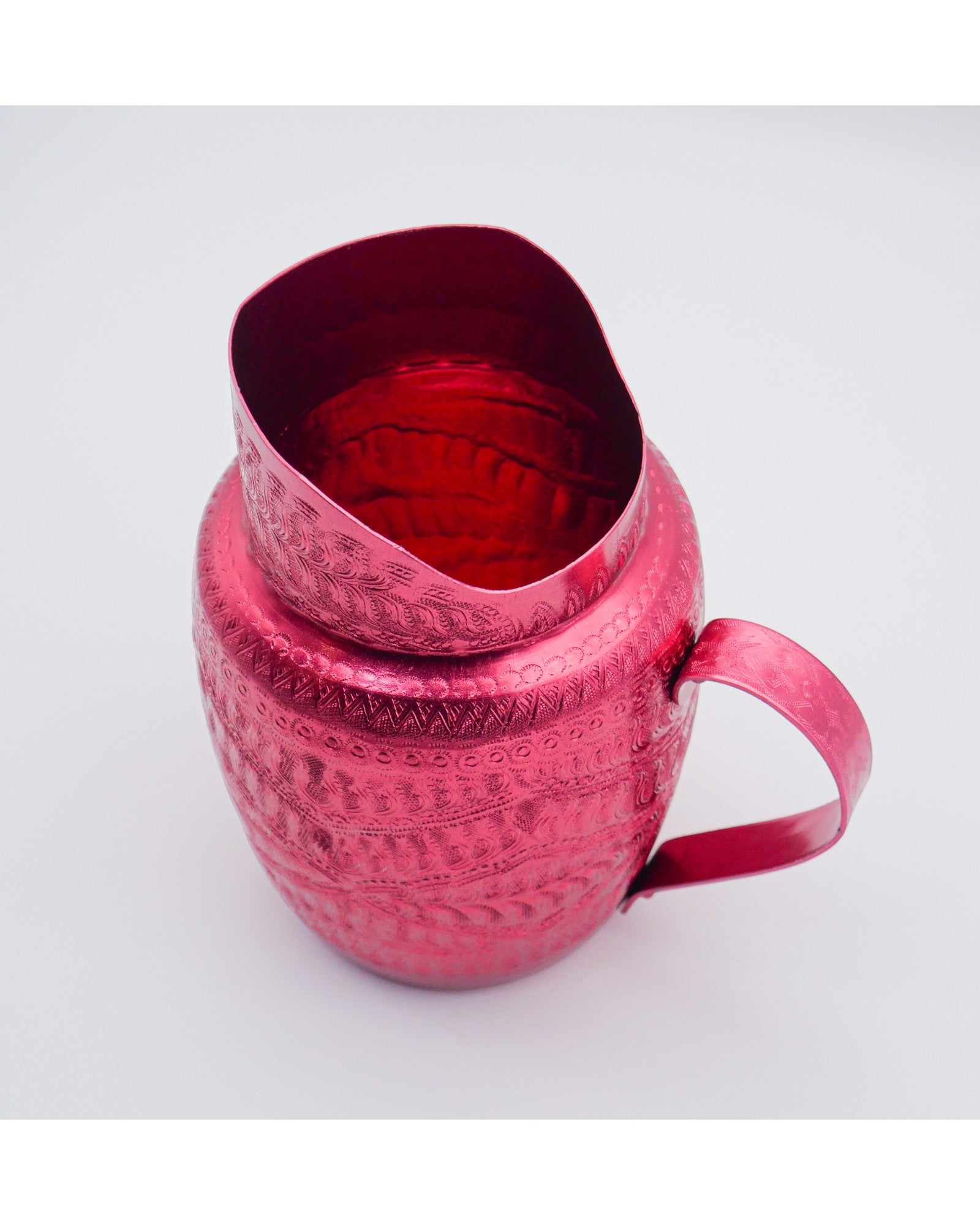 Thai Embossed Metal Water Jug