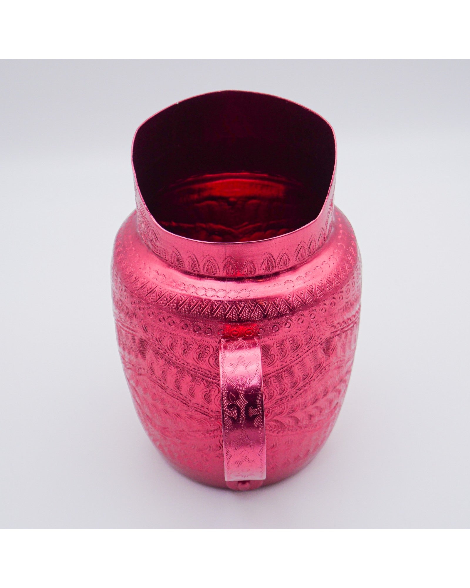 Thai Embossed Metal Water Jug