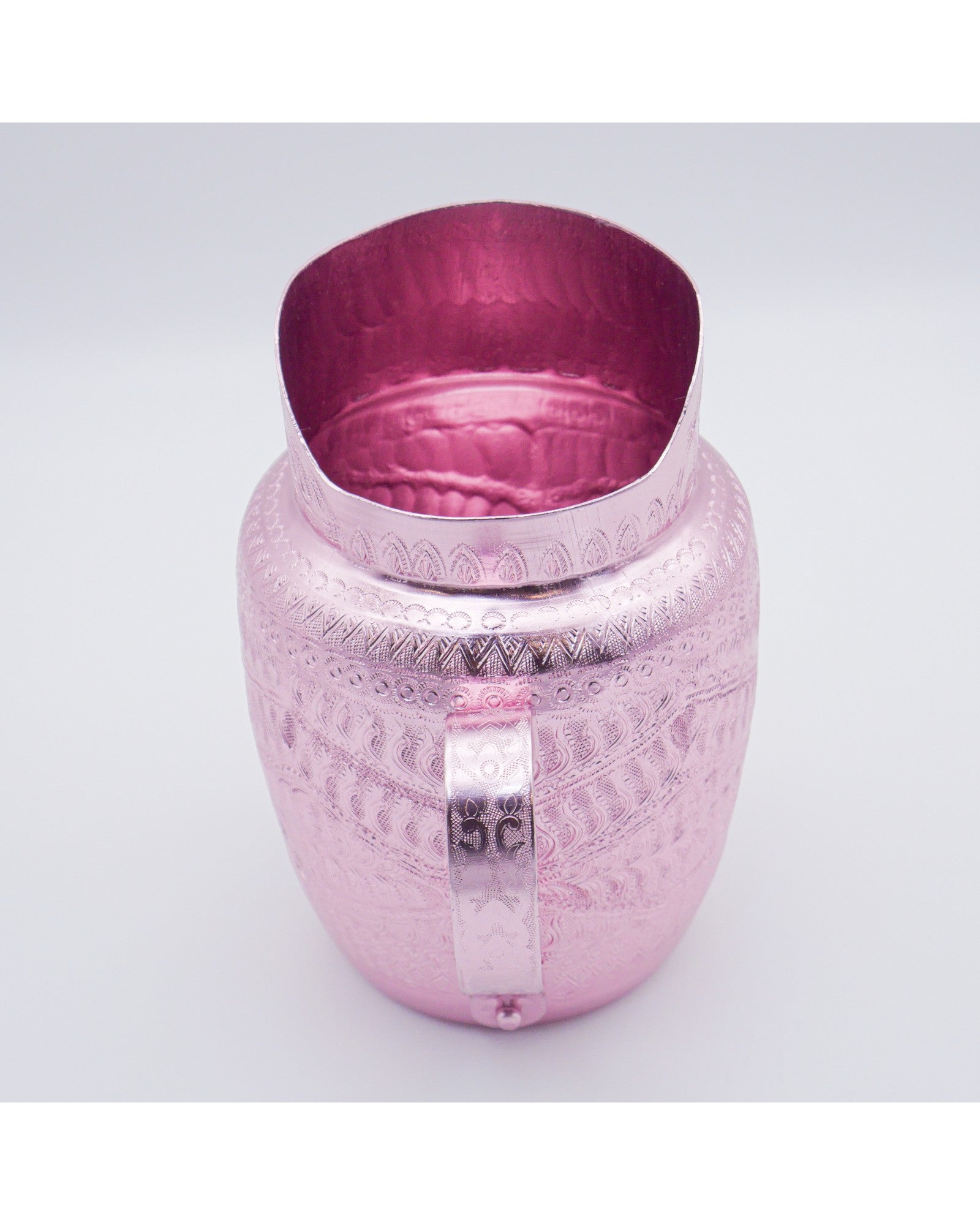 Thai Embossed Metal Water Jug