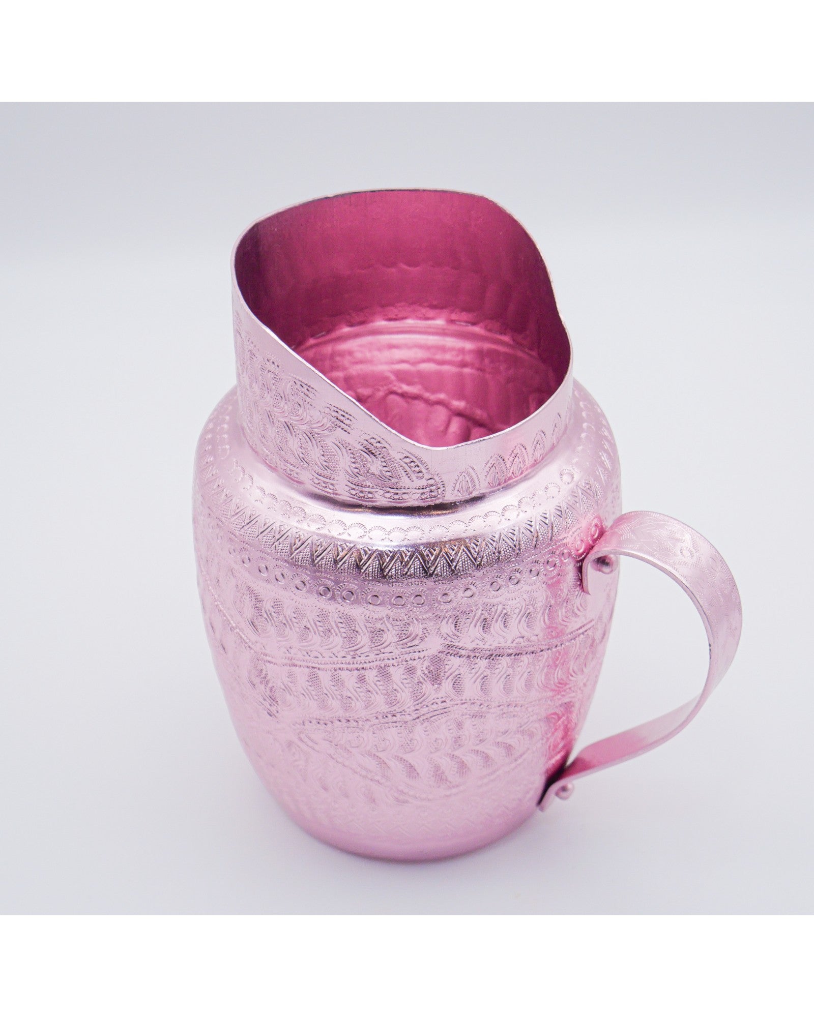 Thai Embossed Metal Water Jug