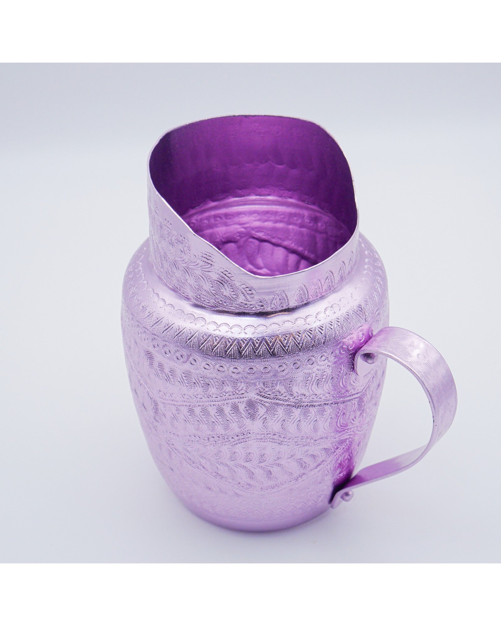 Thai Embossed Metal Water Jug