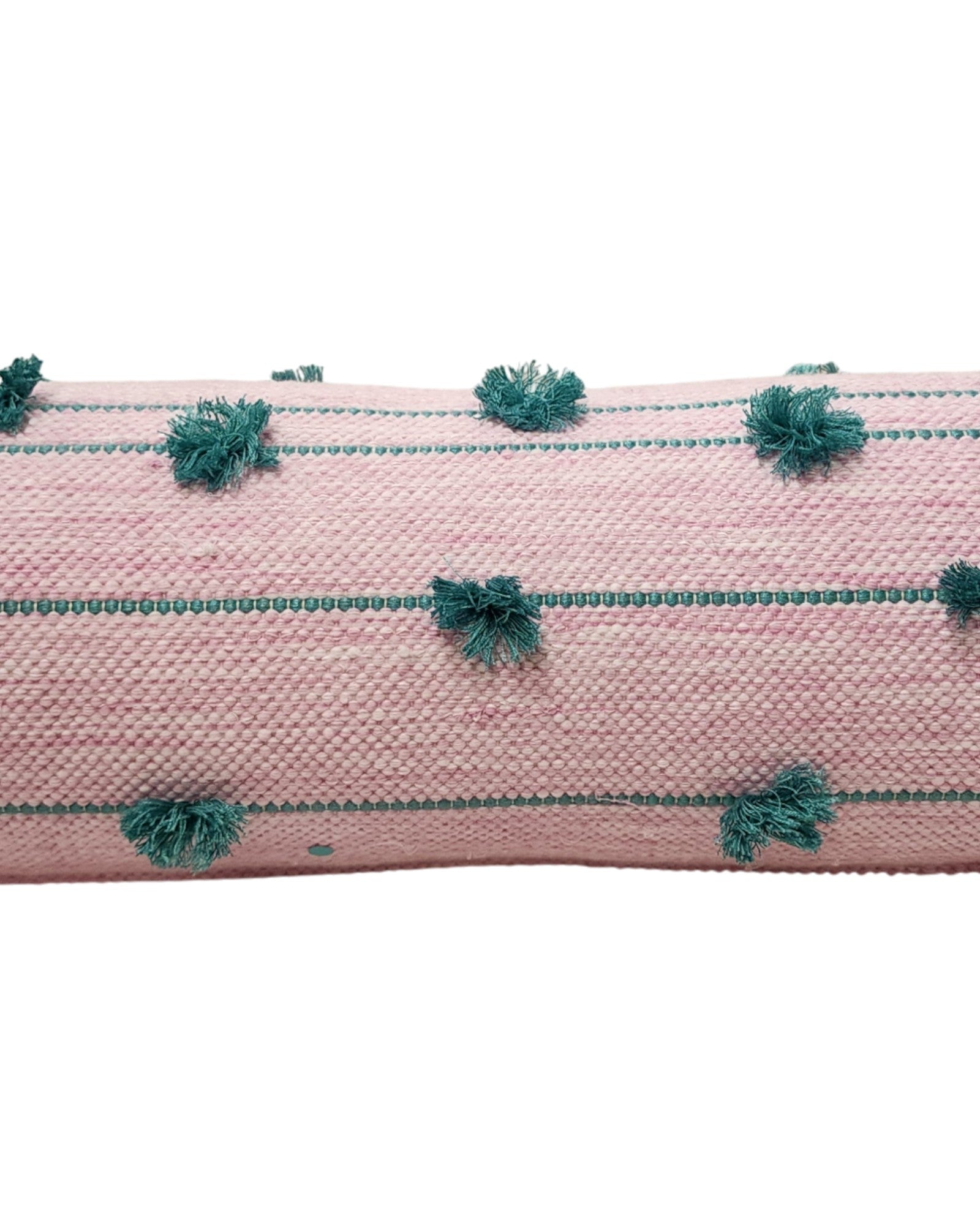 Cylindral Bolster Pillow - Pink & Green - Surround Living - 3