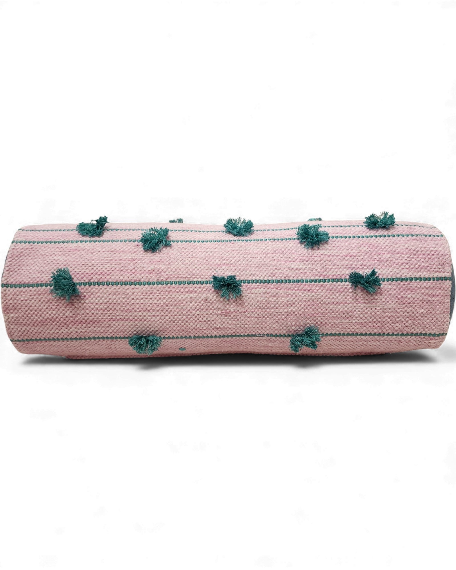 Cylindral Bolster Pillow - Pink & Green - Surround Living - 5