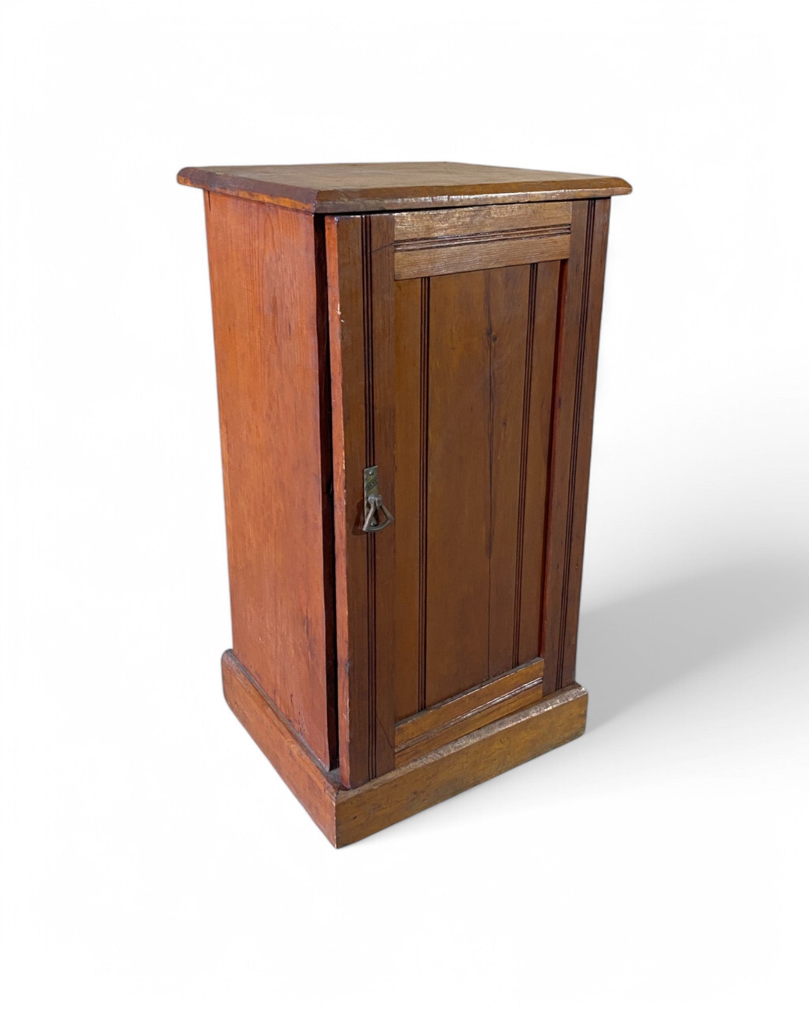 Vintage Wooden Swing Door Mini Cabinet Nightstand