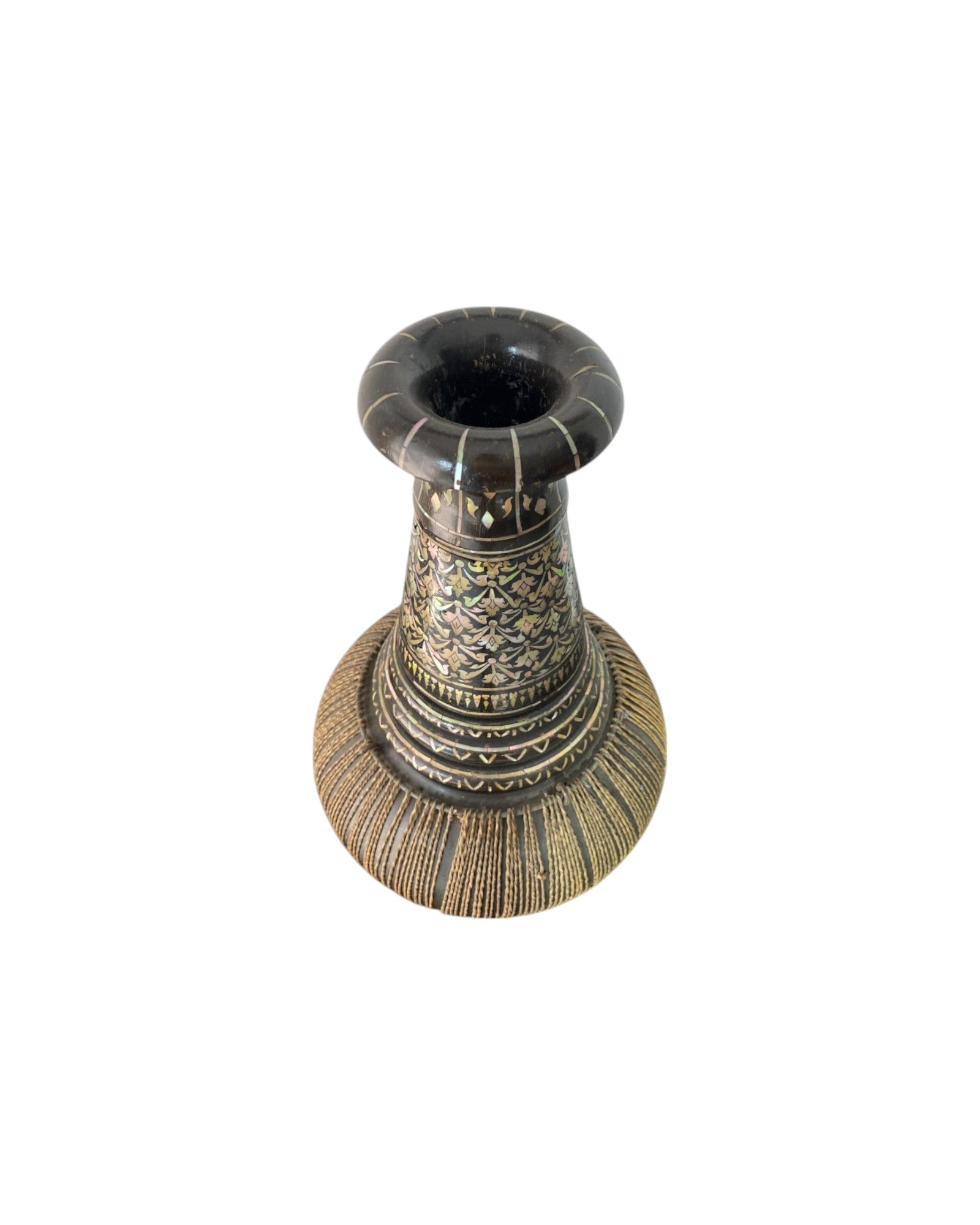 Exotic Thai Drum with Abalone Mosaics