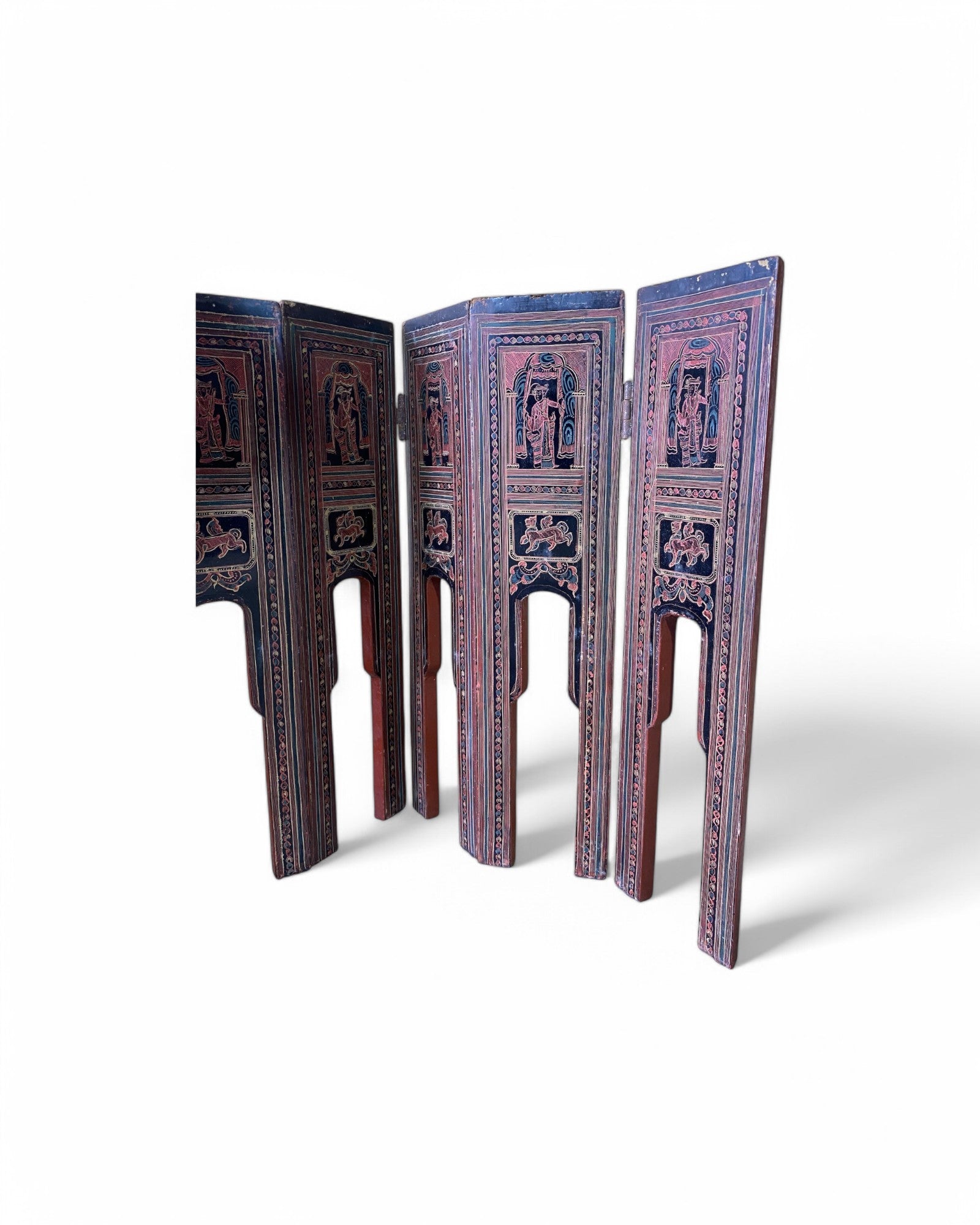 Mini Japanese Hand Painted Folding Divider - Set of 2