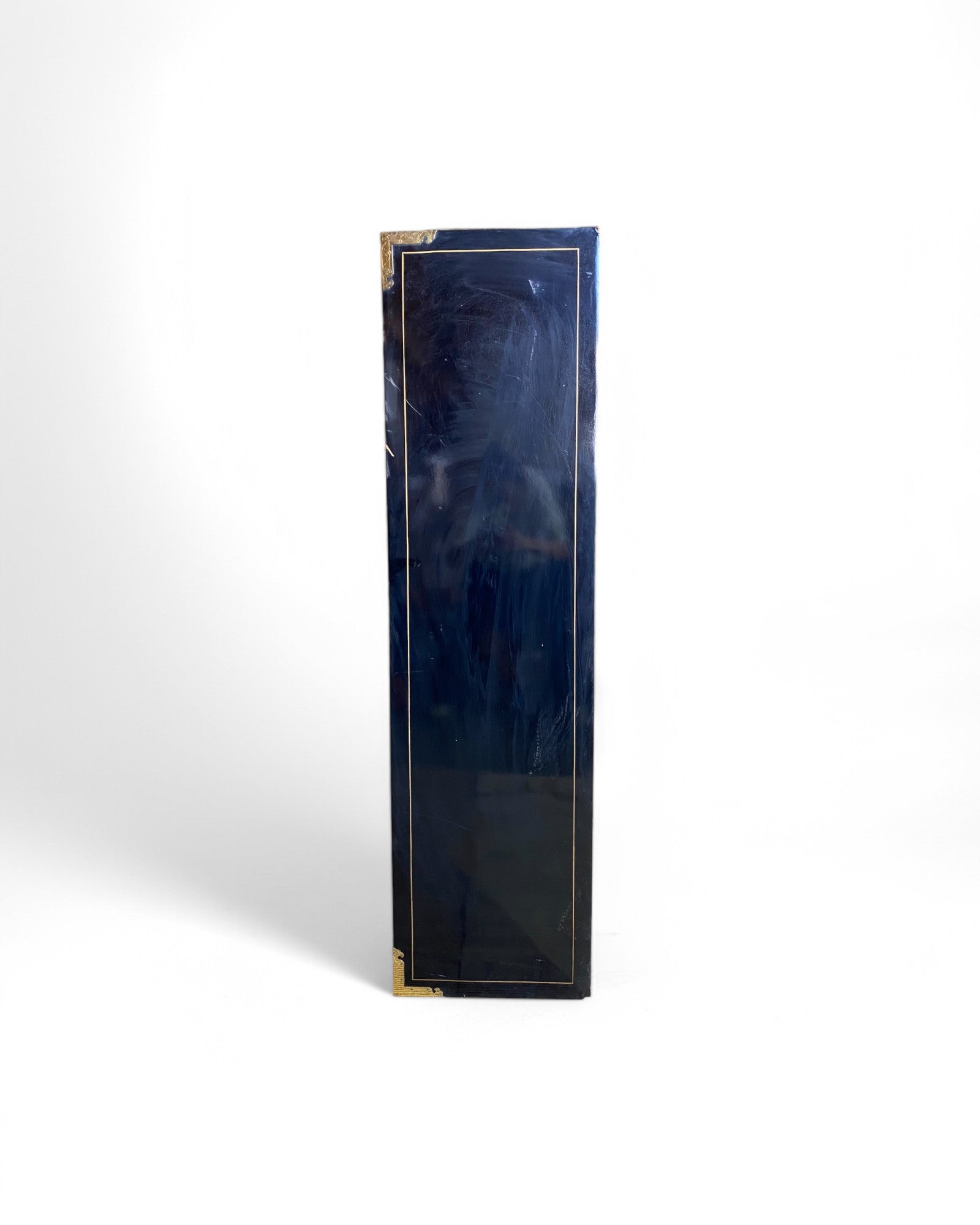 Oriental Vintage Black Open Bookshelf