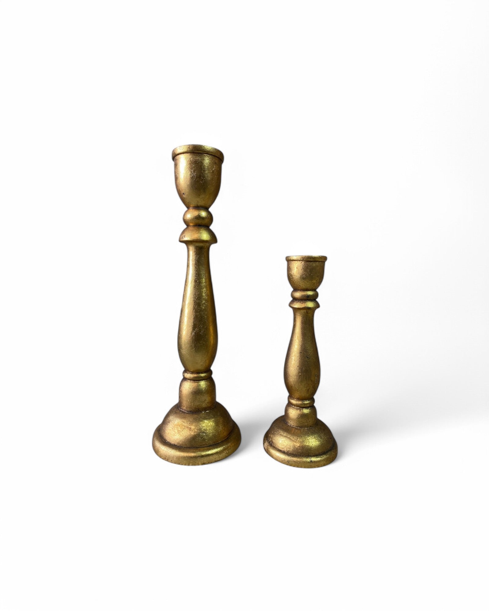 Golden Leaf Candle Holder - Set of 2