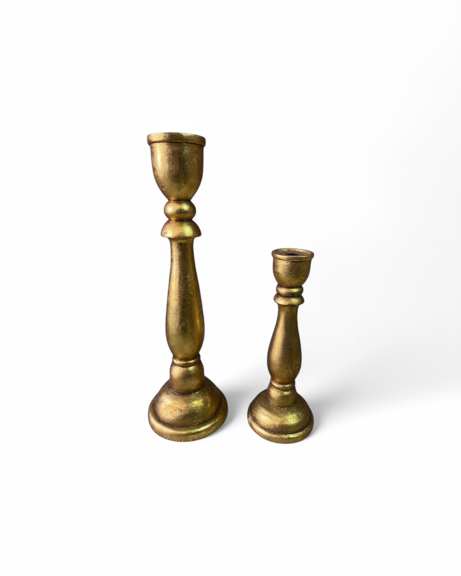 Golden Leaf Candle Holder - Set of 2