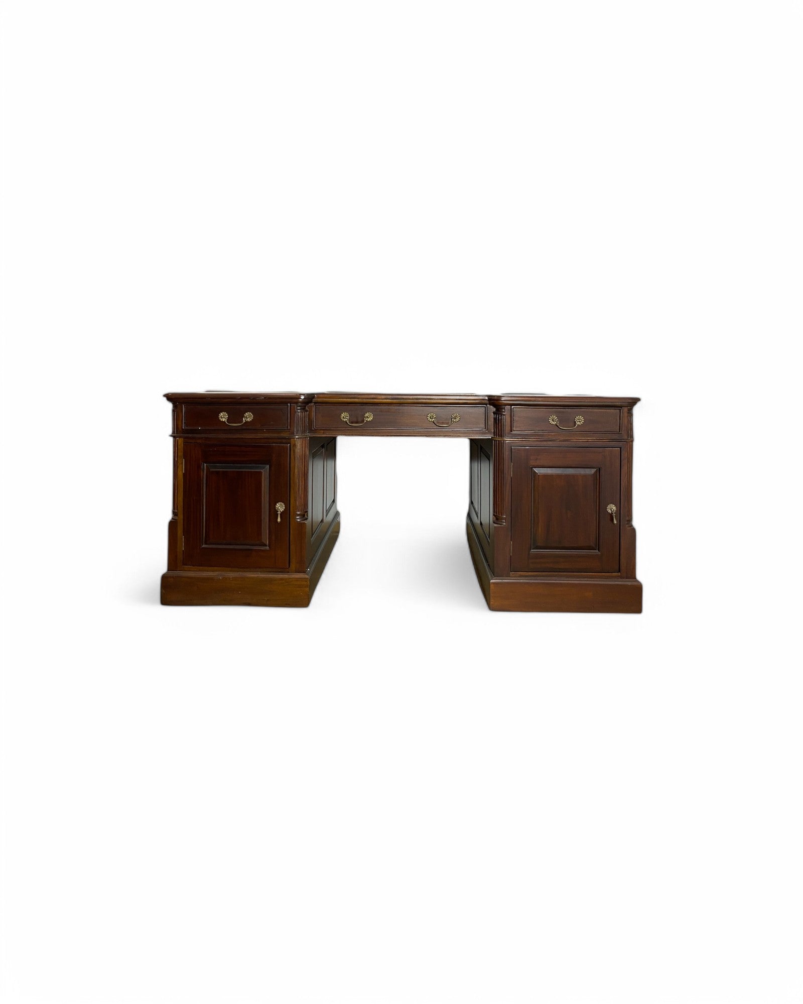 Large Double-Sided Drawer Vintage Working Desk