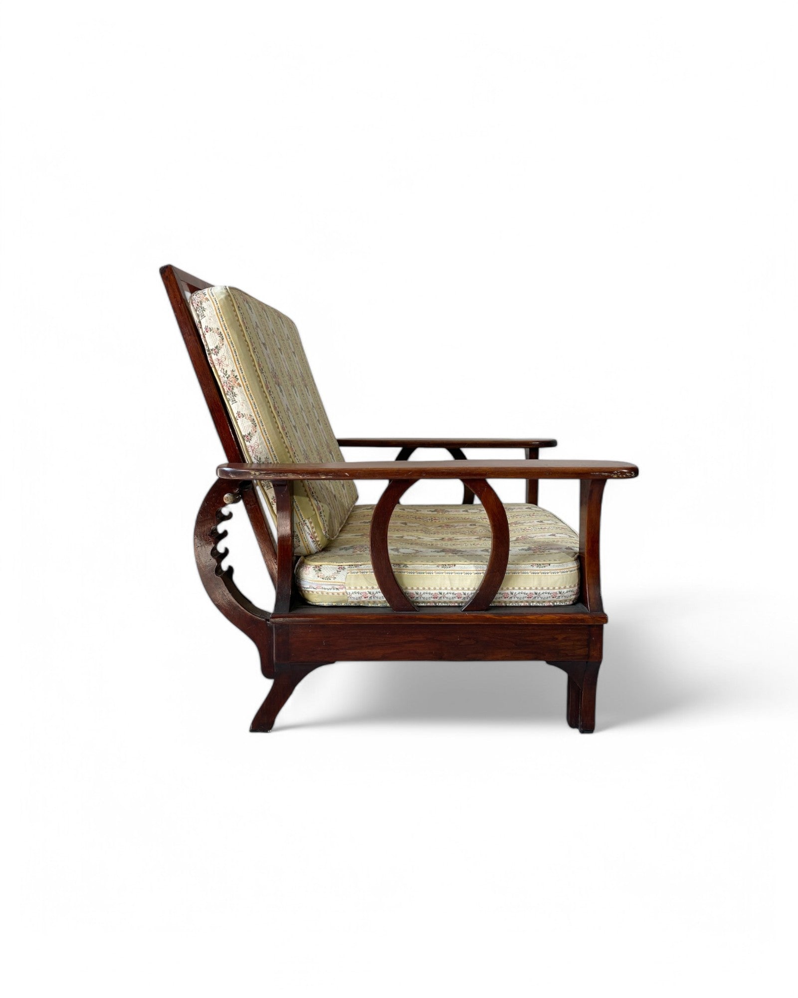 Adjustable Art Deco Recline Lounge Armchairs - Set of 2